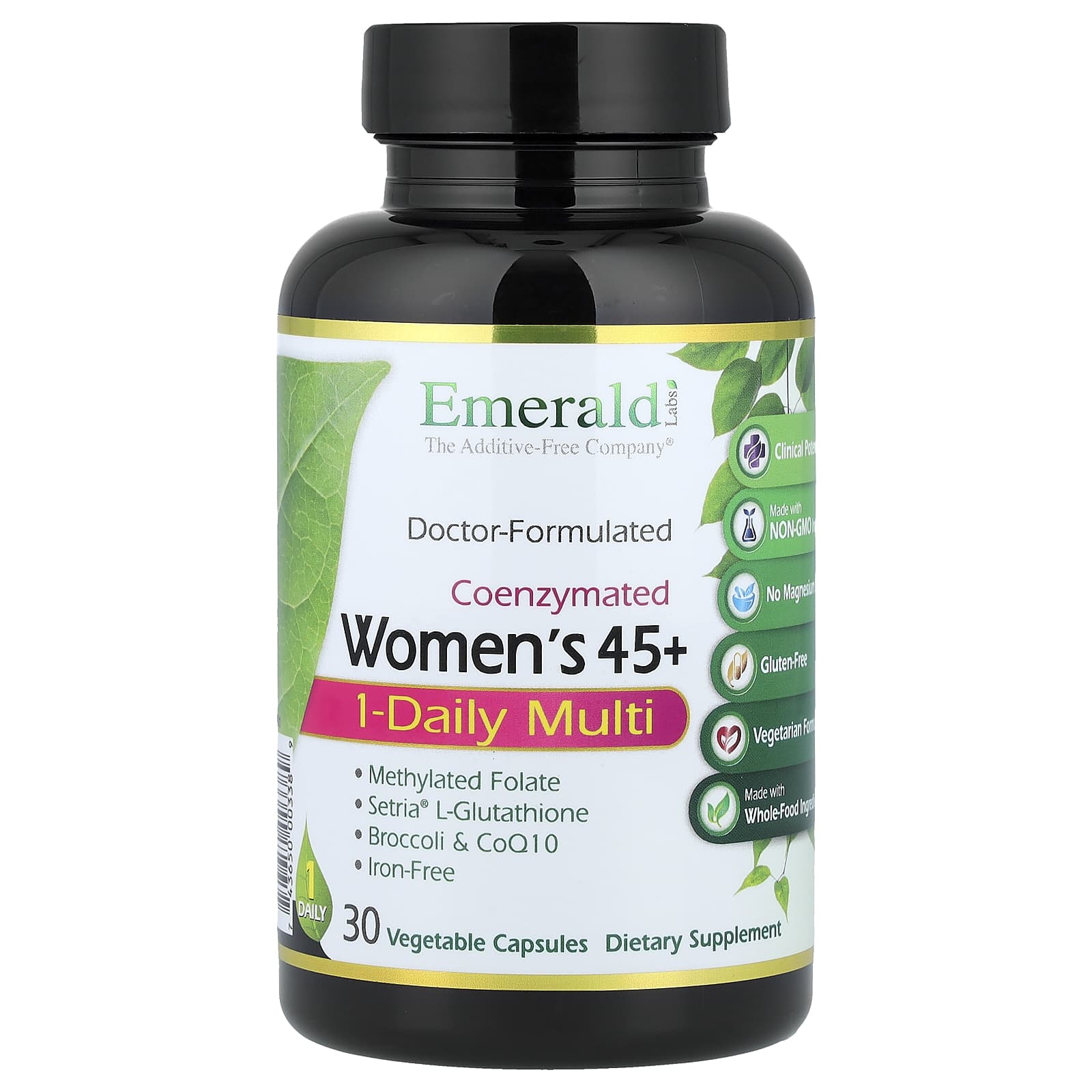 Emerald Laboratories Coenzymated Women's 45+ 1-Daily Multi, 30 Vegetable Capsules — Tunisie