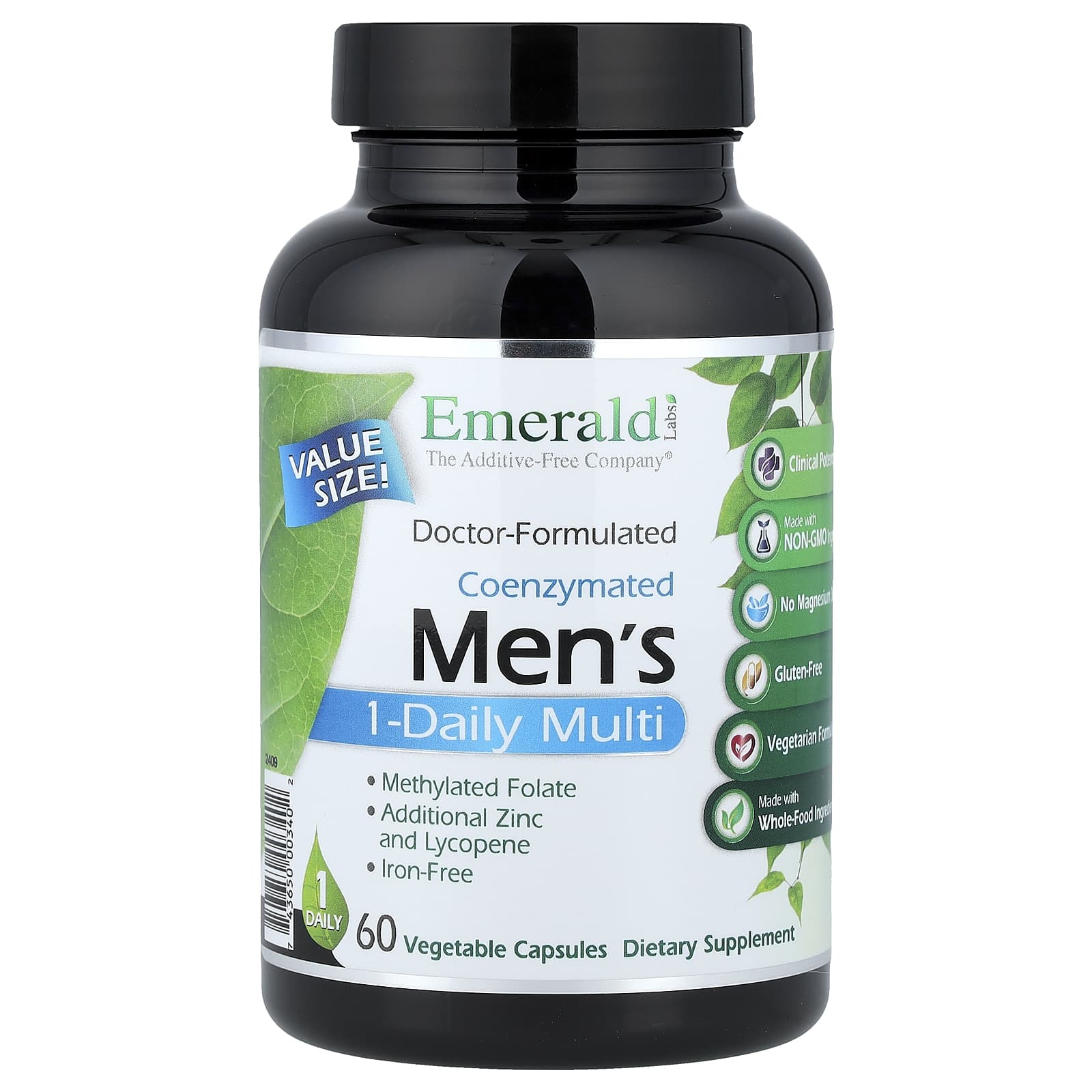 Emerald Laboratories Coenzymated Men's 1-Daily Multi, 60 Vegetable Capsules — Tunisie