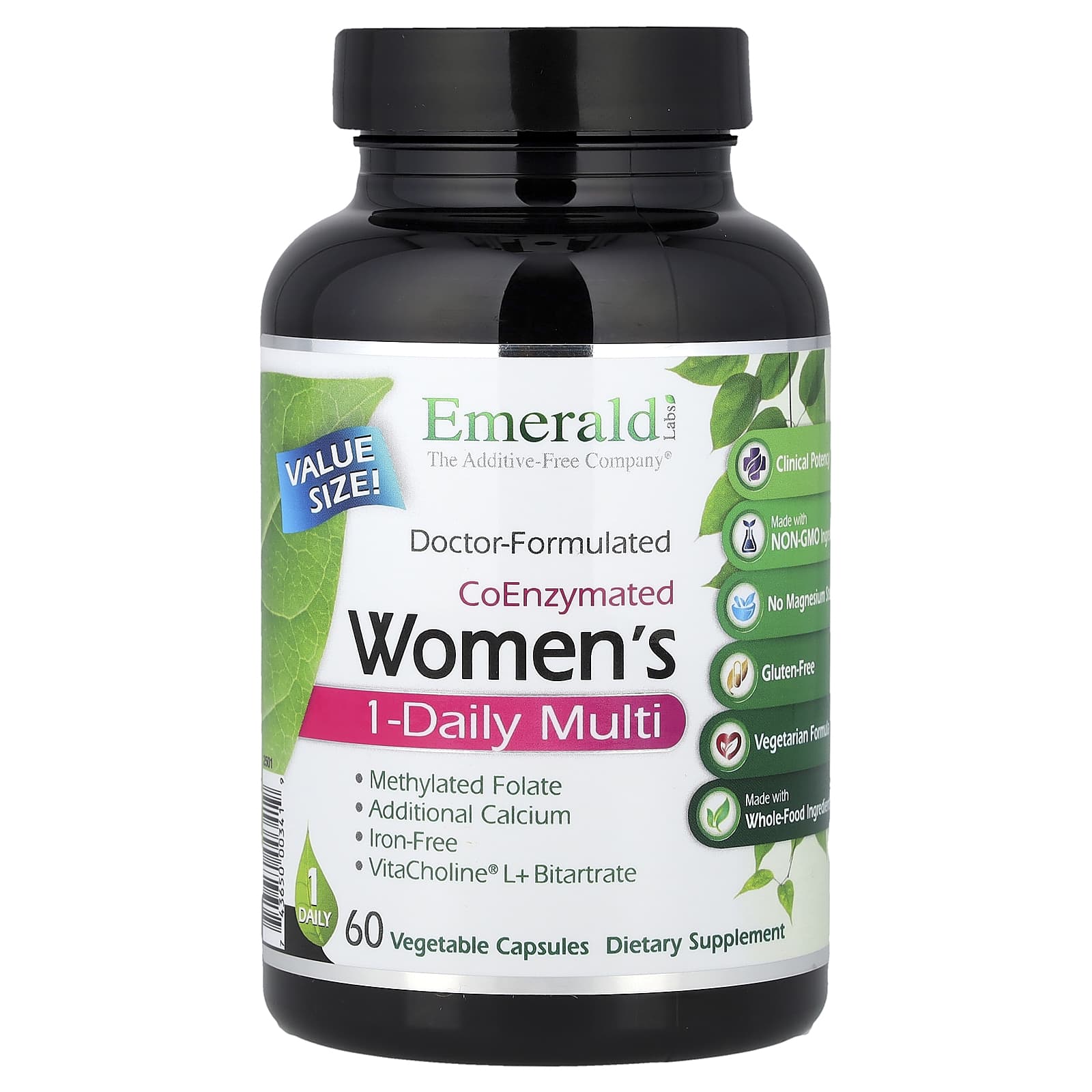Emerald Laboratories CoEnzymated Women's 1-Daily Multi, 60 Vegetable Caps — Tunisie