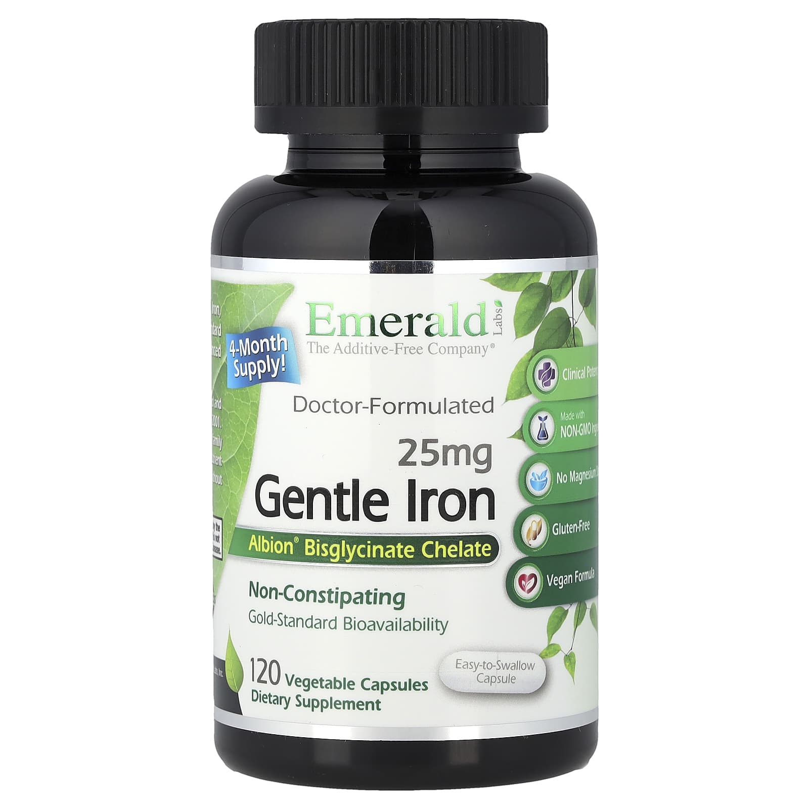 Emerald Laboratories Gentle Iron, 120 Vegetable Capsules — Tunisie