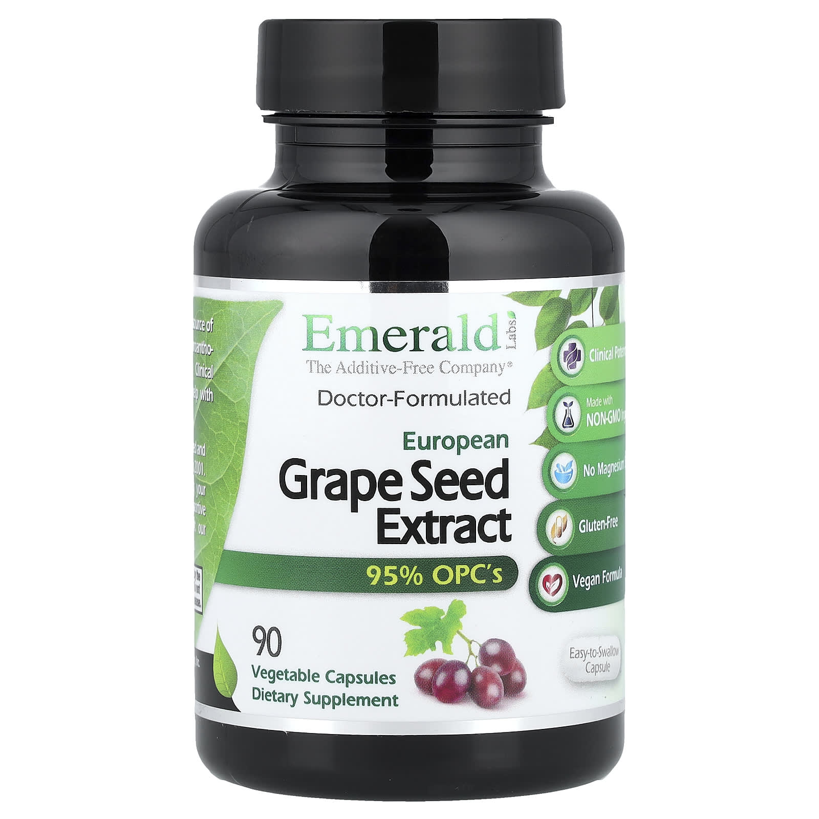 Emerald Laboratories European Grape Seed Extract, 90 Vegetable Capsules – European Grape Seed Extract — Tunisie