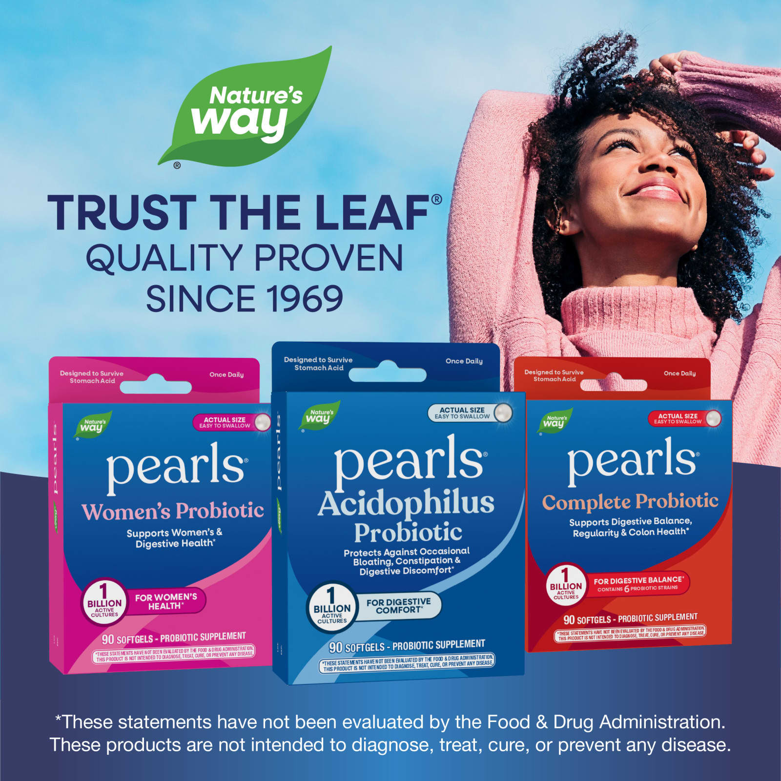 Nature's Way Pearls, Acidophilus Probiotic – 90 capsules molles — étiquette 5