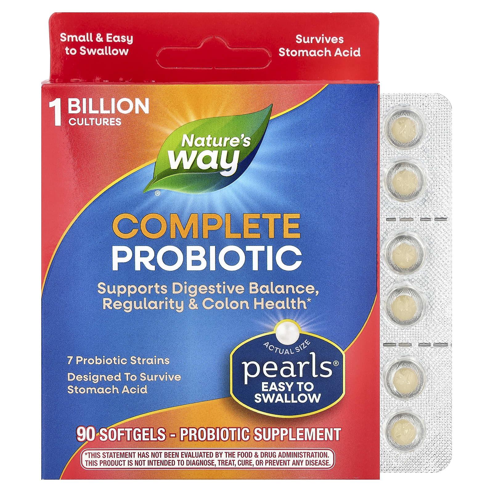 Nature's Way Pearls, Complete Probiotic – 90 capsules molles — Tunisie