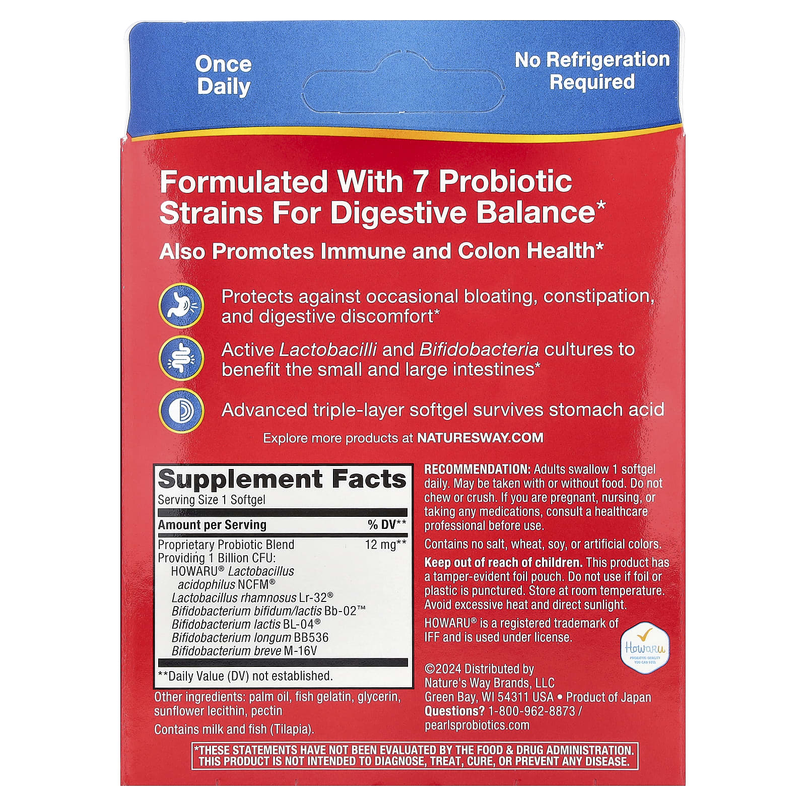 Nature's Way Pearls, Complete Probiotic – 90 capsules molles — photo 2 sur 2