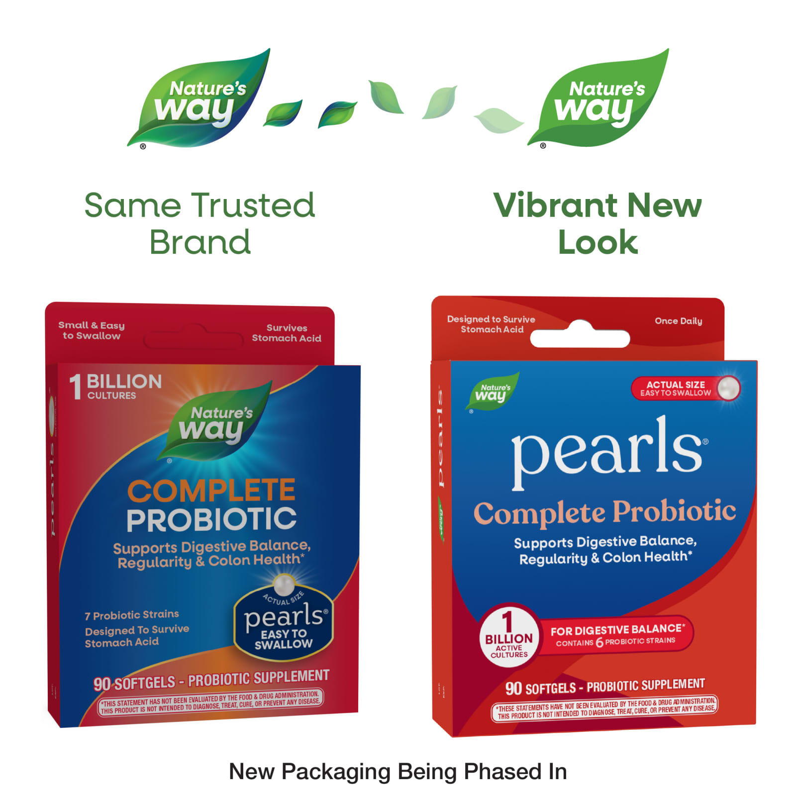 Nature's Way Pearls, Complete Probiotic – 90 capsules molles — étiquette 1