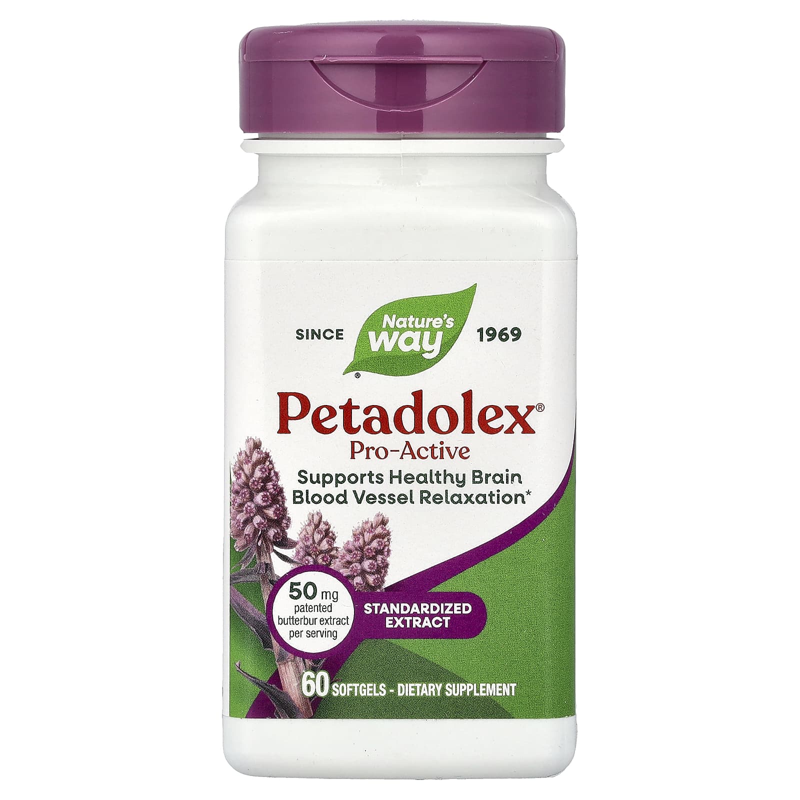 Nature's Way Petadolex, Pro-Active – 60 capsules molles — Tunisie