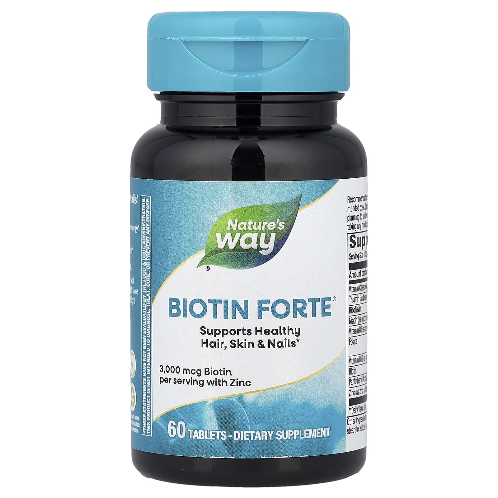 Nature's Way Biotin Forte with Zinc – 60 comprimés — Tunisie