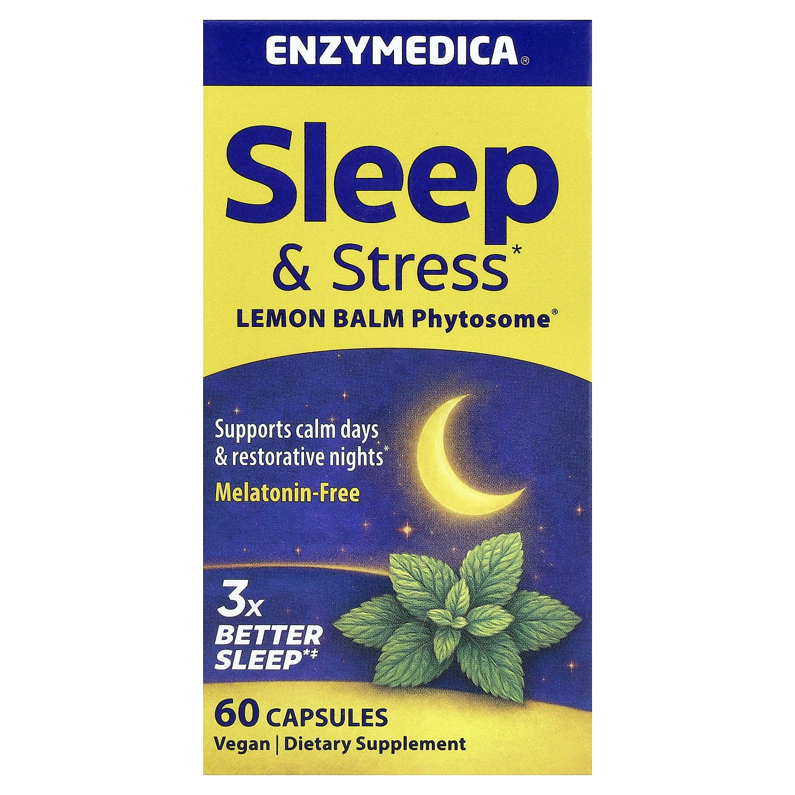 Enzymedica Sleep & Stress – 60 gélules — Tunisie