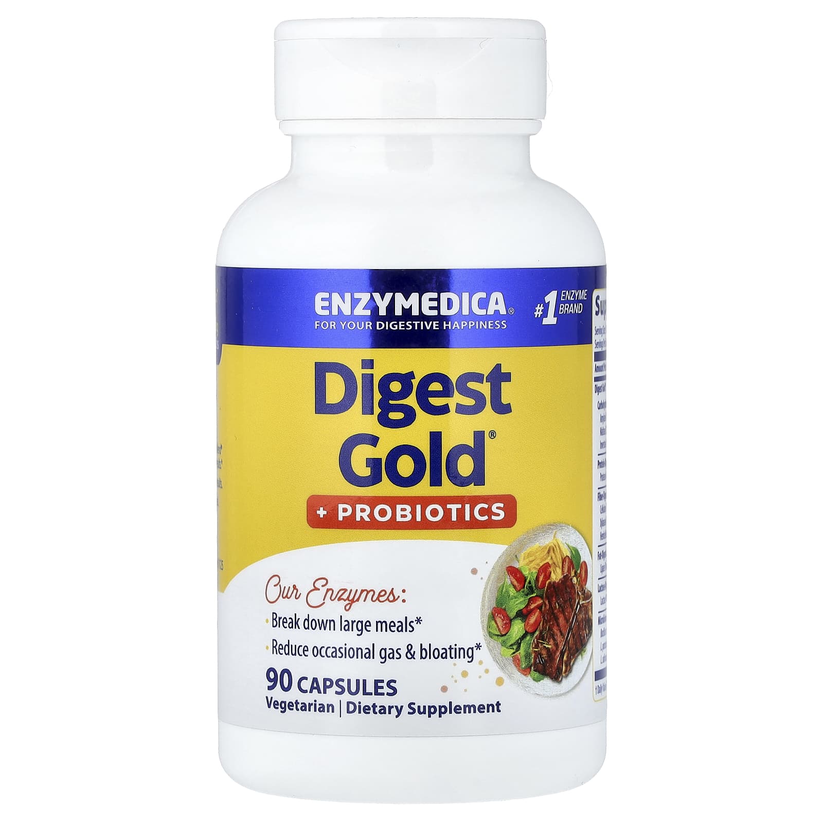 Enzymedica Digest Gold + Probiotics – 90 gélules — Tunisie