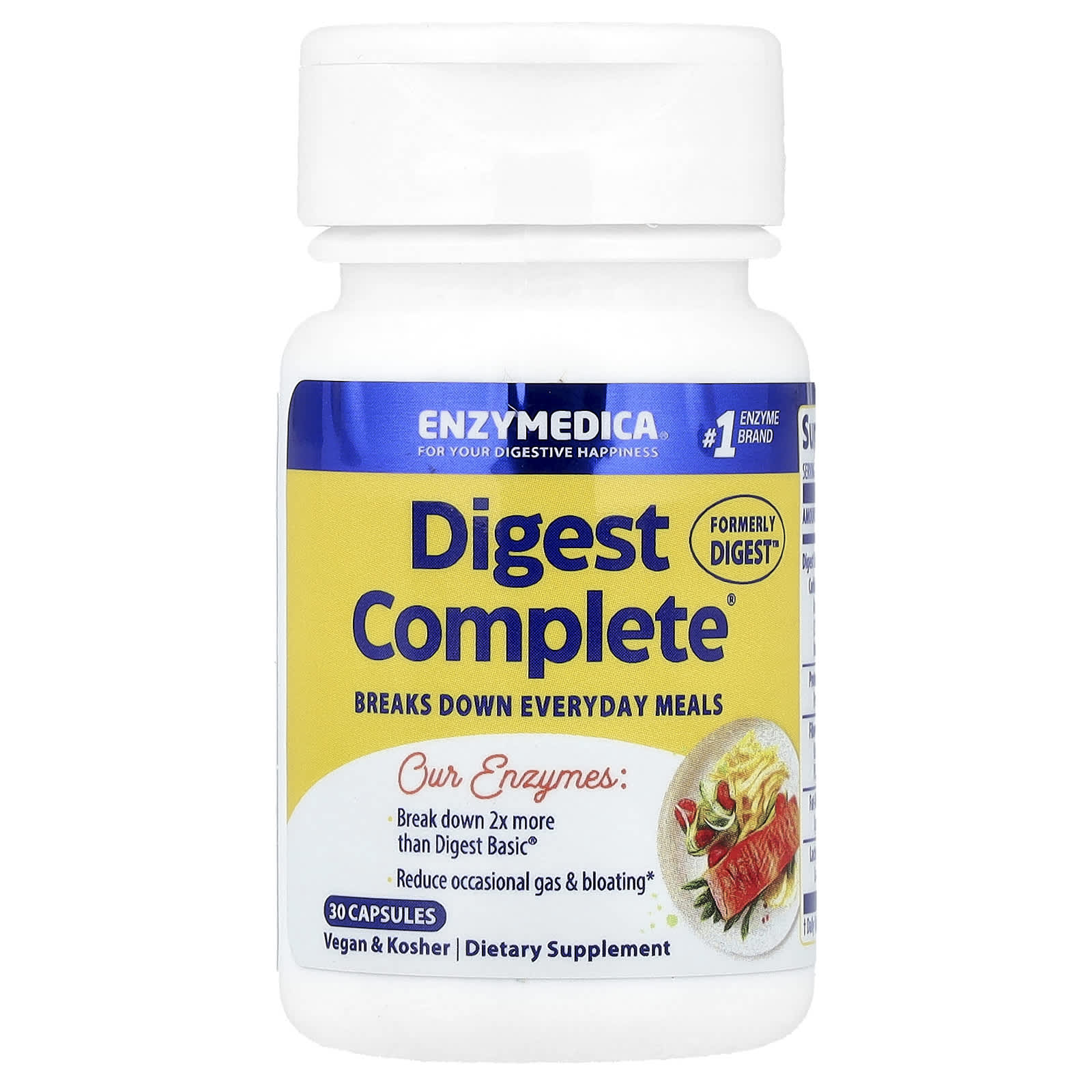 Enzymedica Digest Complete – 30 gélules — étiquette 1