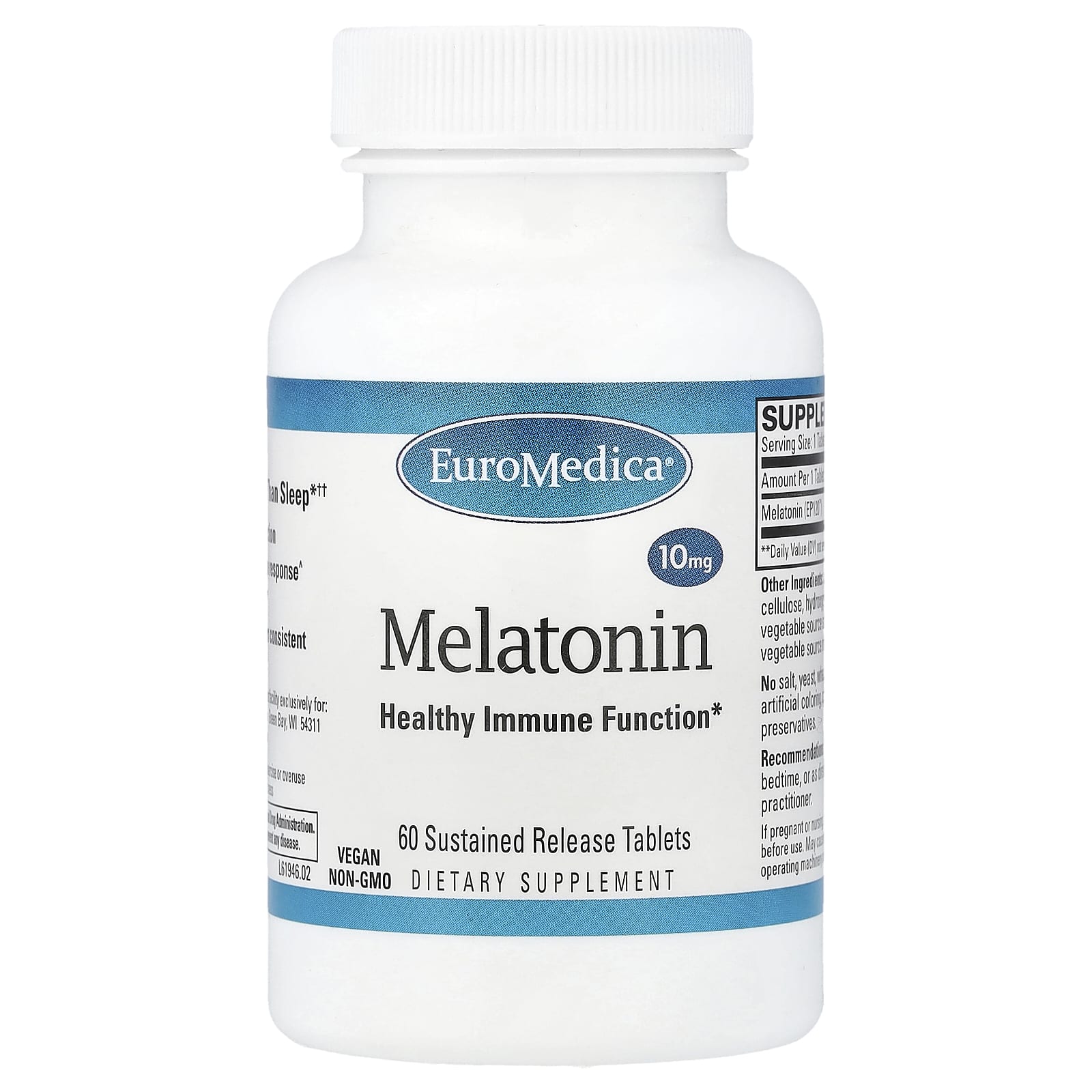 EuroMedica Melatonin – 10 mg — Tunisie