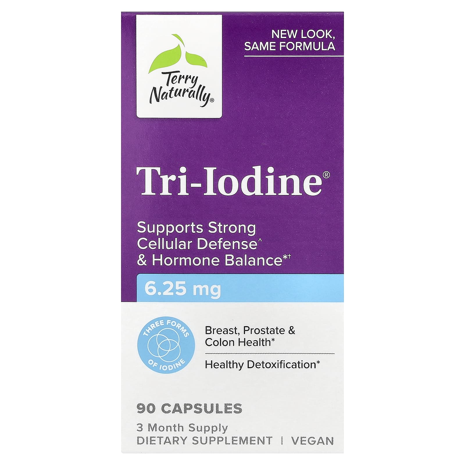 Terry Naturally Tri-Iodine – 6,25 mg – 90 gélules — Tunisie