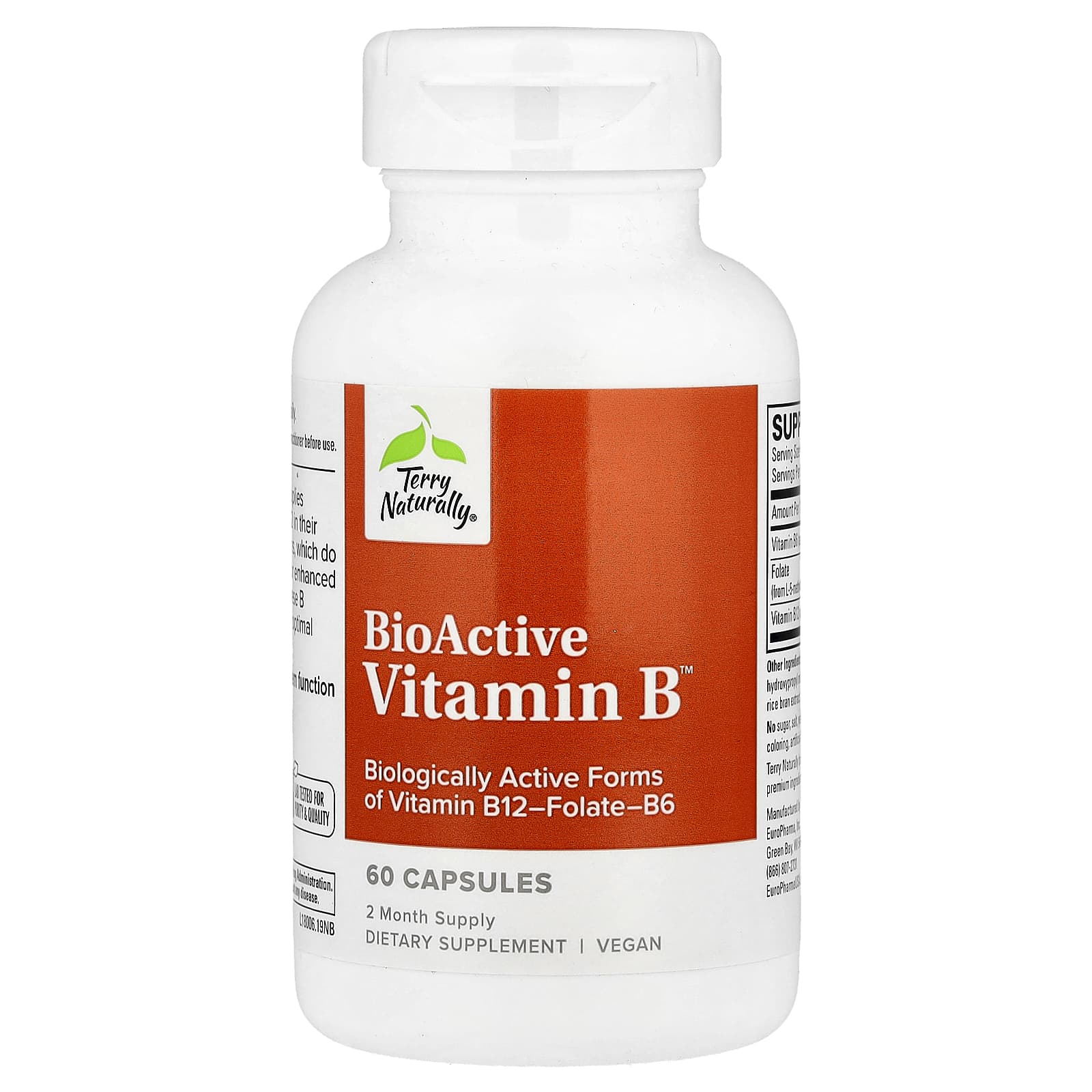 Terry Naturally BioActive Vitamin B – 60 gélules — Tunisie