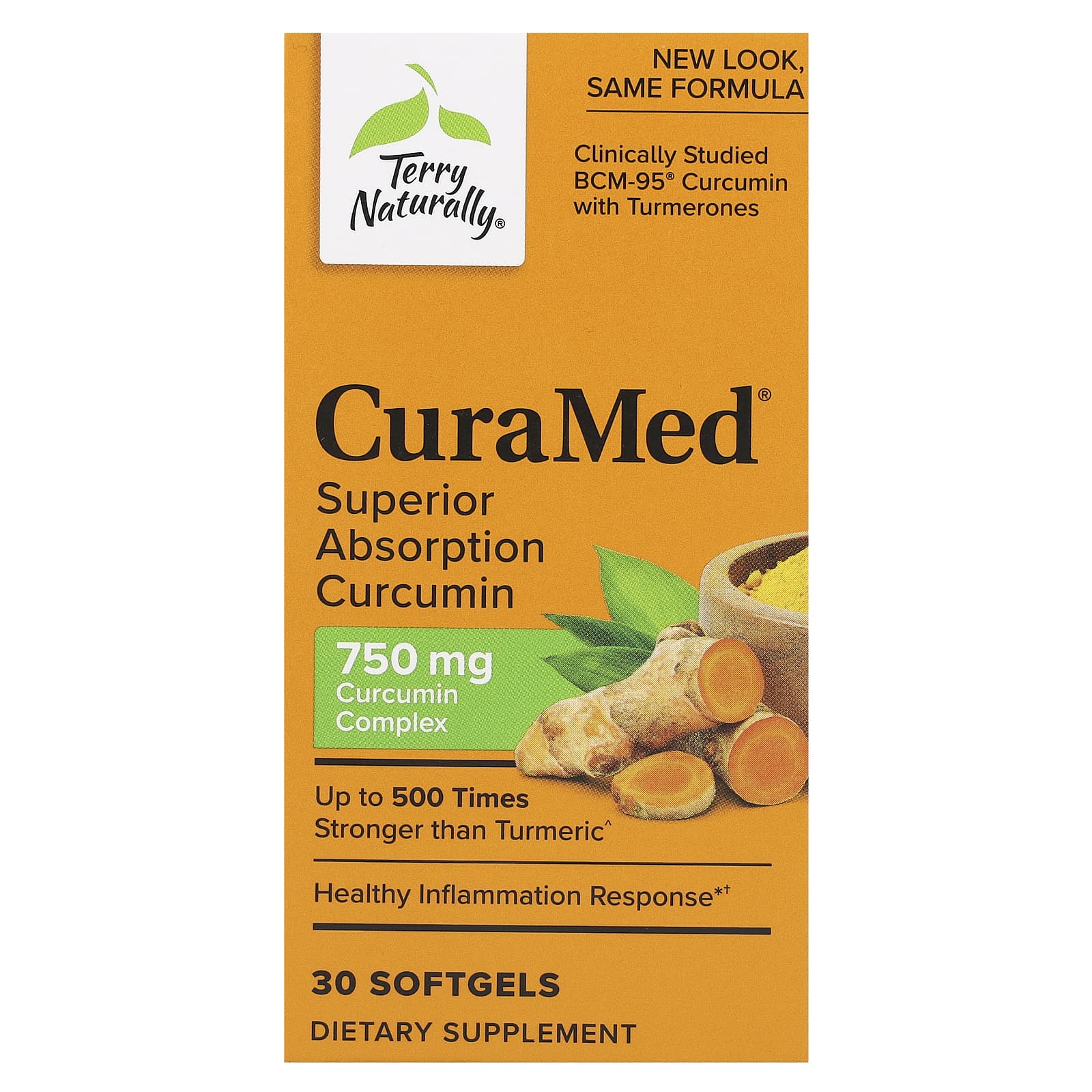 Terry Naturally CuraMed, Superior Absorption Curcumin – 30 capsules molles — Tunisie