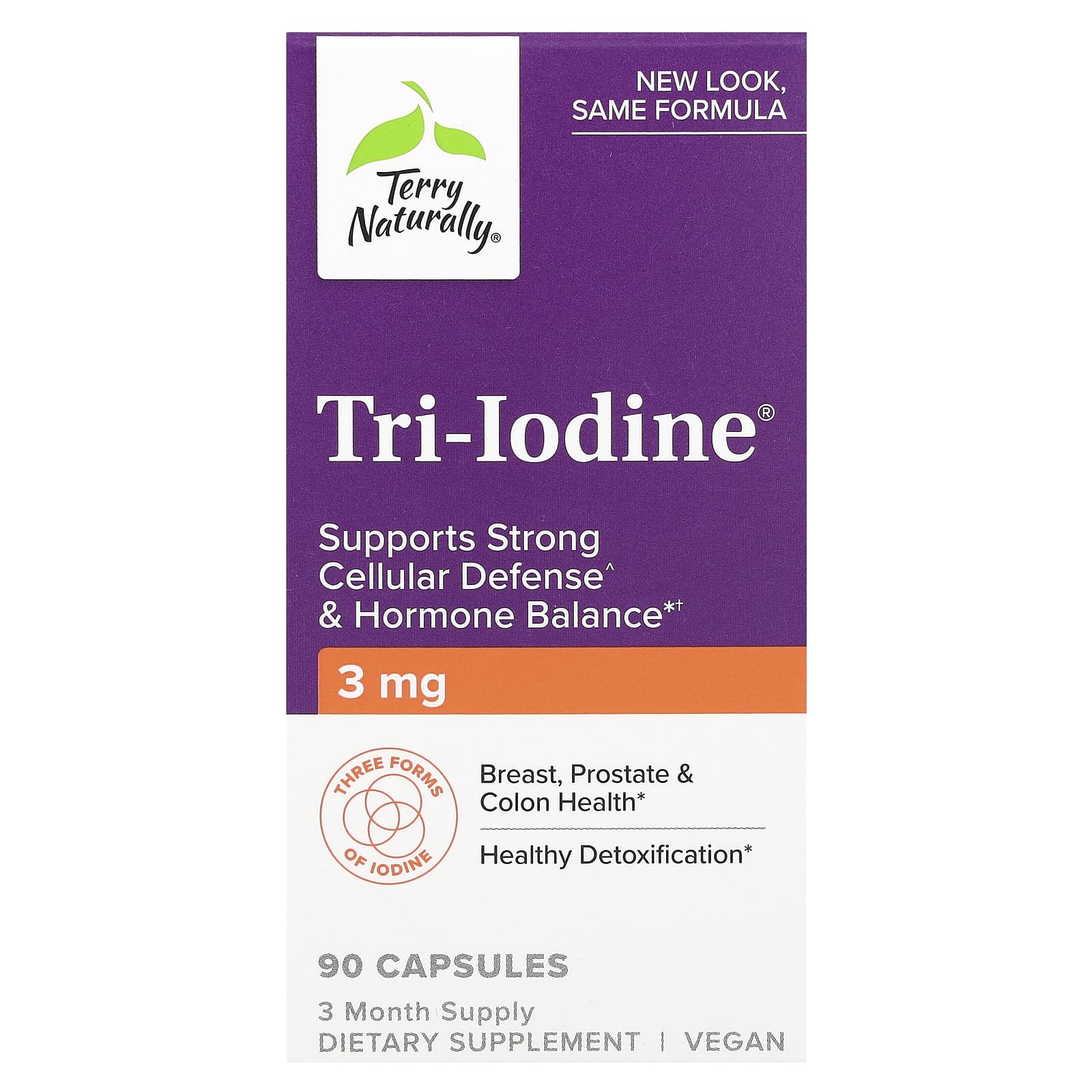 Terry Naturally Tri-Iodine – 3 mg – 90 gélules — Tunisie