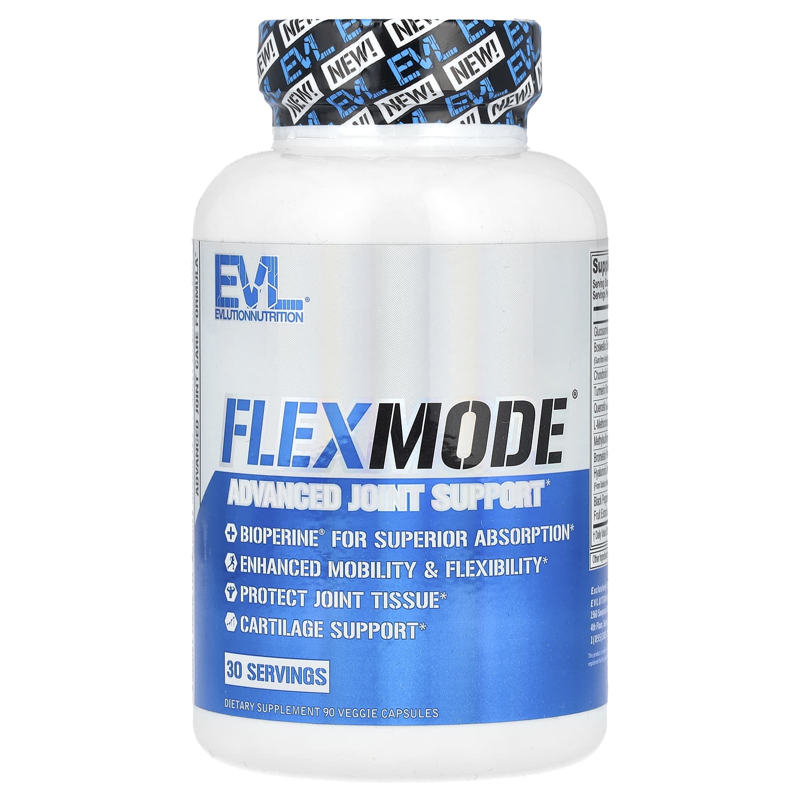 EVLution Nutrition FlexMode, Advanced Joint Support – 90 gélules végétales — Tunisie