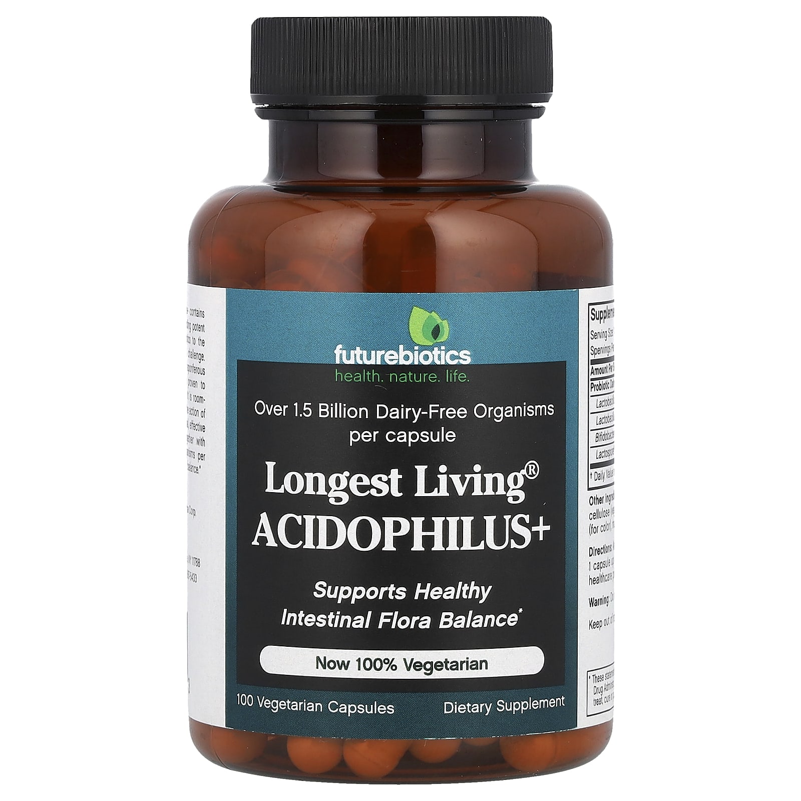 Futurebiotics Longest Living Acidophilus+ – 100 gélules végétales — Tunisie