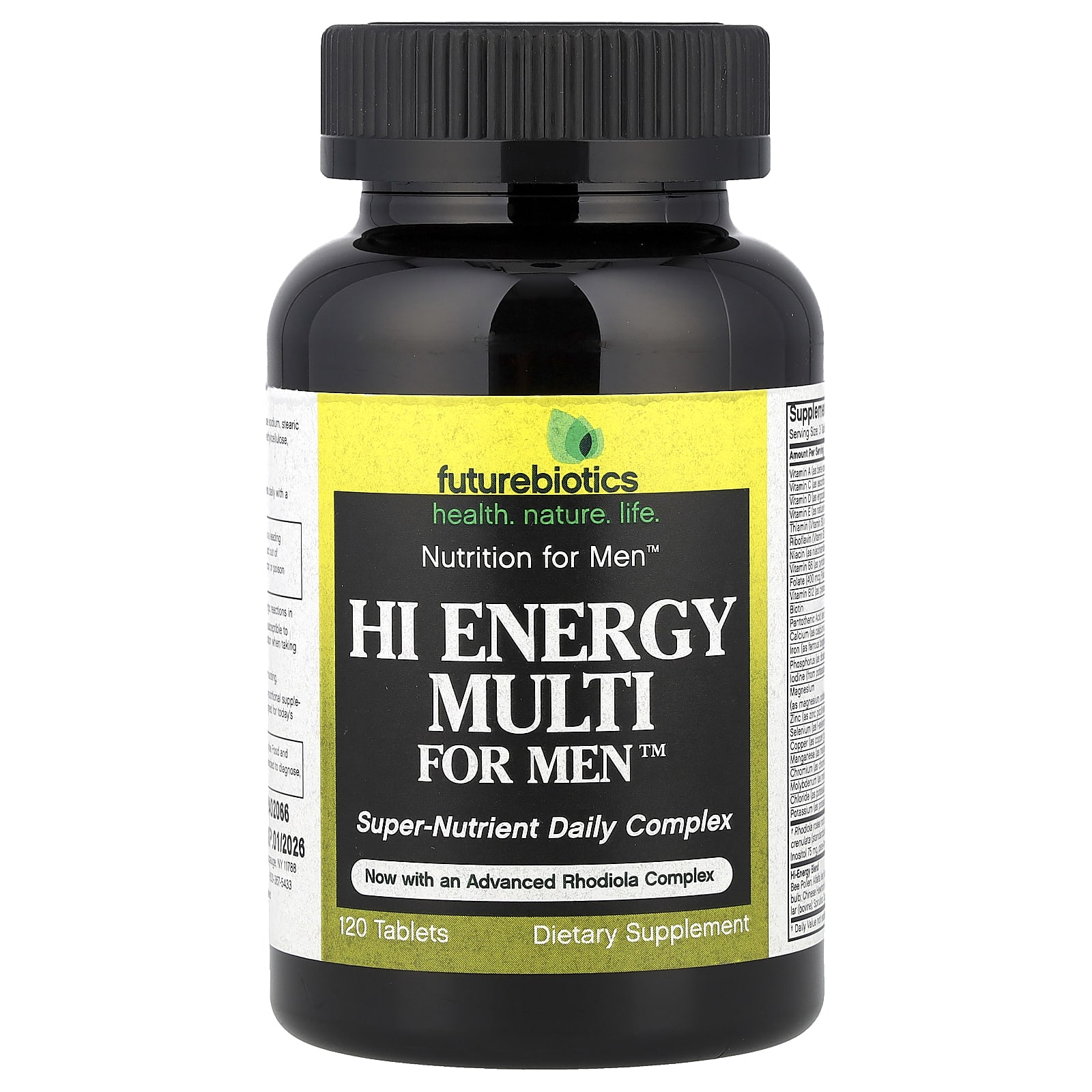 Futurebiotics Hi Energy Multi, For Men – 120 comprimés — Tunisie