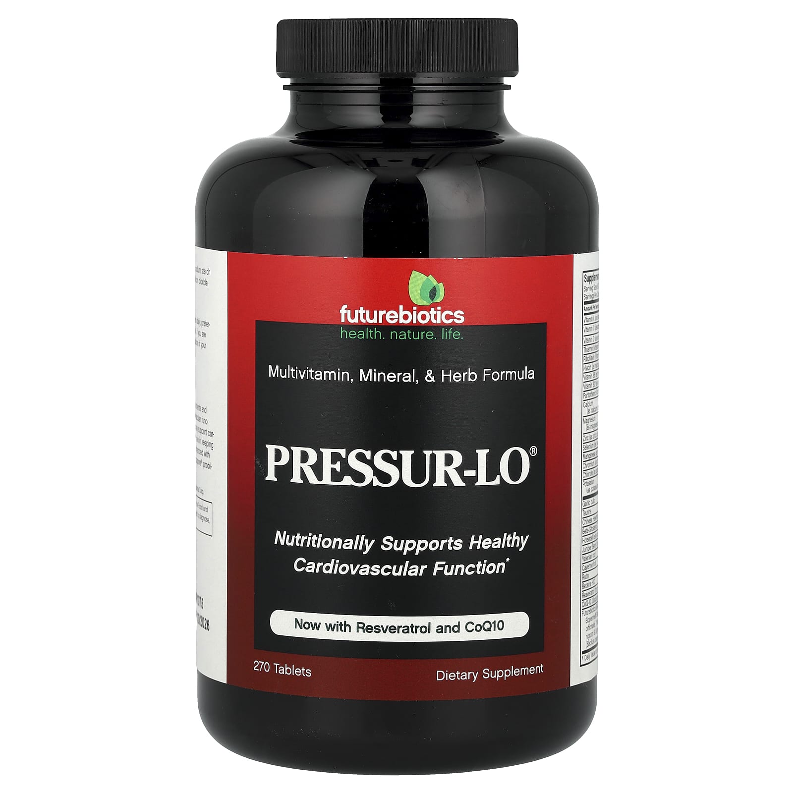 Futurebiotics Pressur-Lo, Multi Vitamin, Mineral & Herb Formula – 270 comprimés — Tunisie