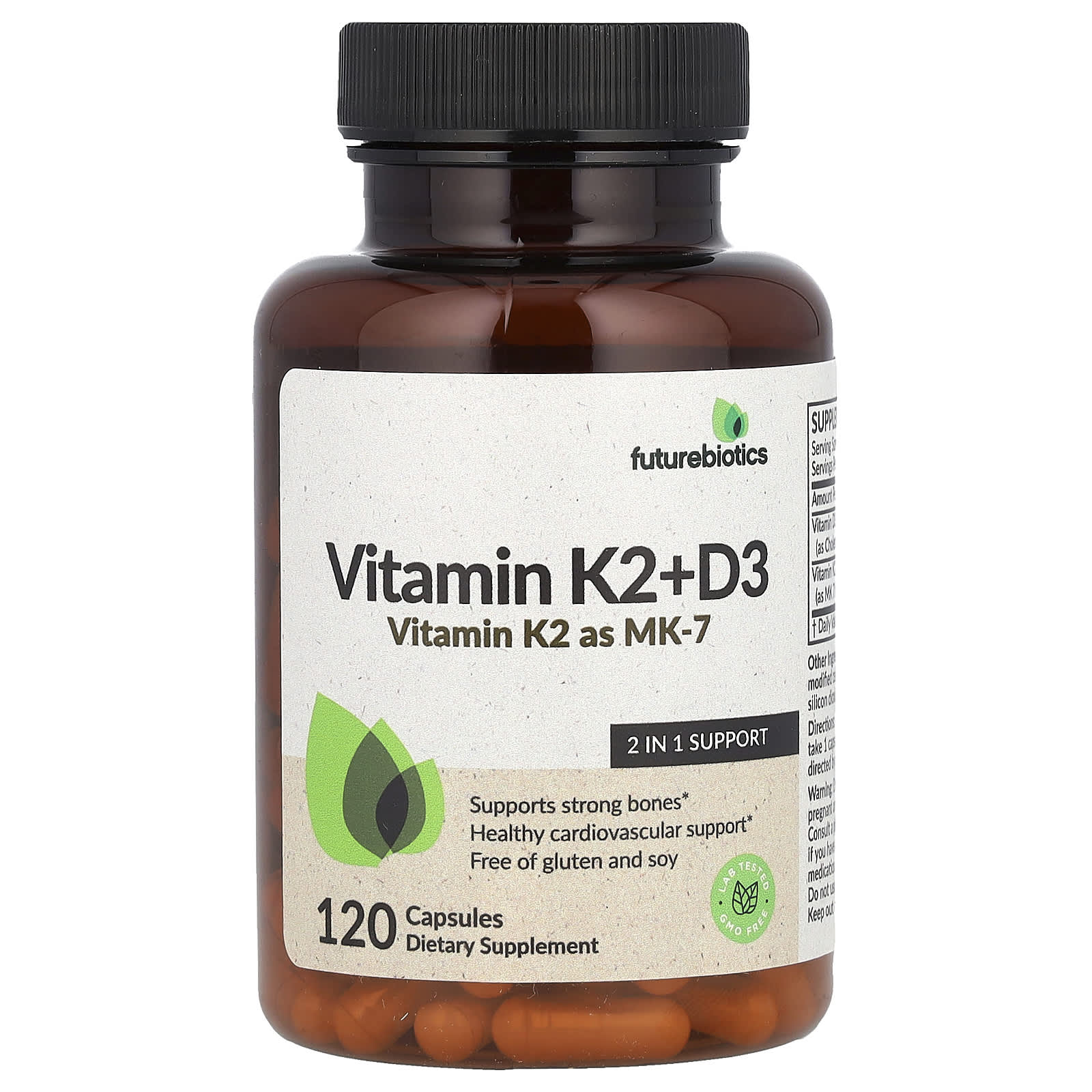 Futurebiotics Vitamin K2 + D3 – 120 gélules — Tunisie