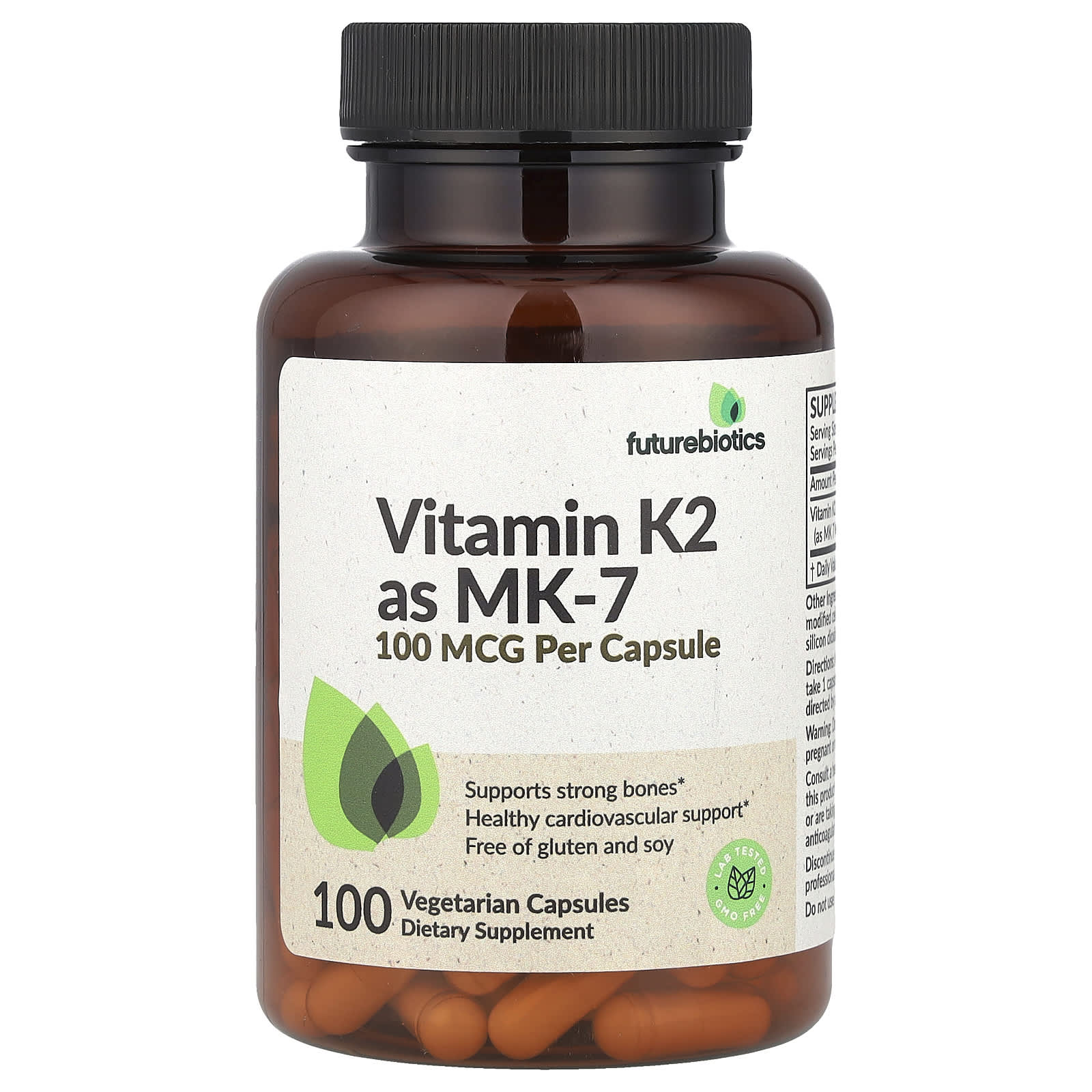 Futurebiotics Vitamin K2 as MK-7 – 100 gélules végétales — Tunisie