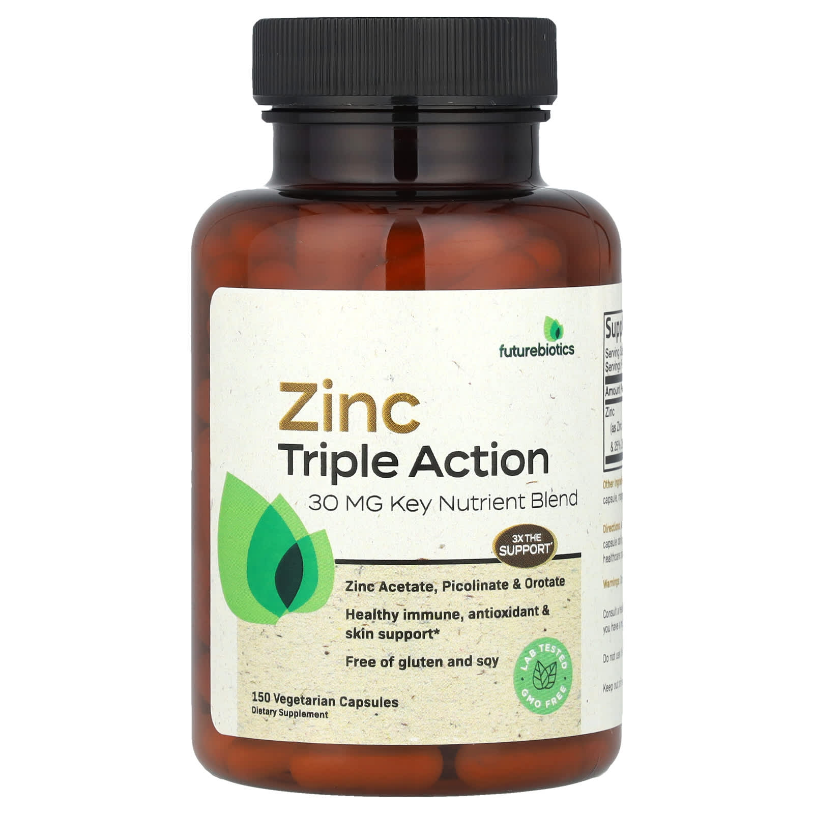 Futurebiotics Zinc Triple Action – 150 gélules végétales — Tunisie