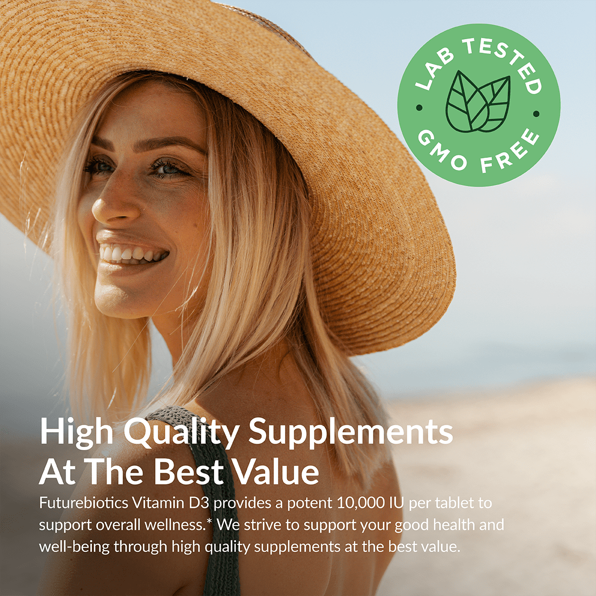 Futurebiotics Vitamin D3 – 360 comprimés — étiquette 1