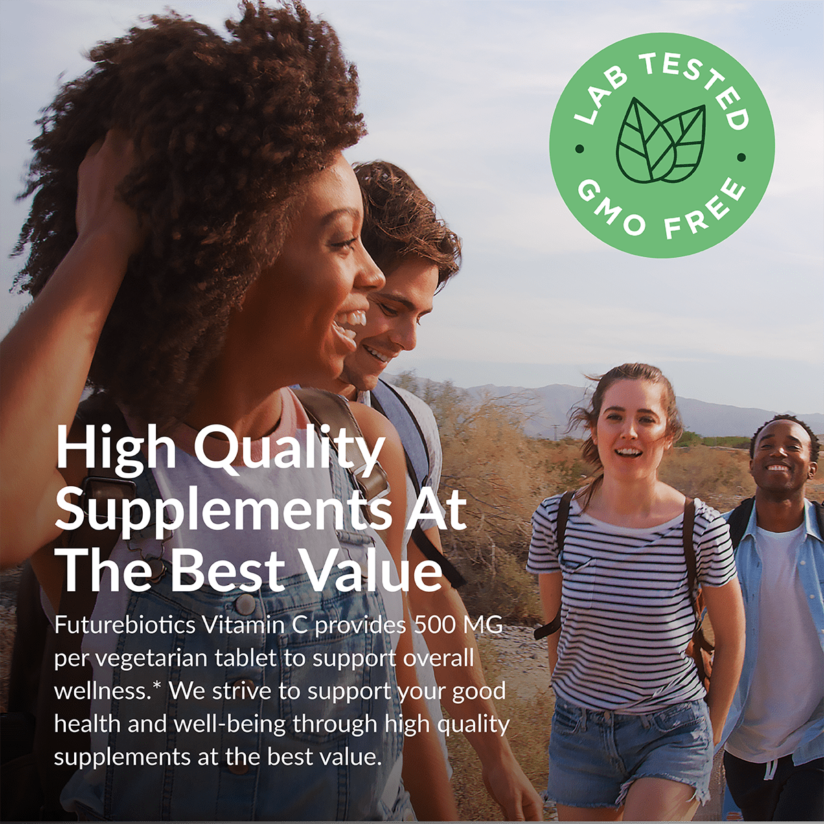 Futurebiotics Vitamin C – 250 comprimés — étiquette 2