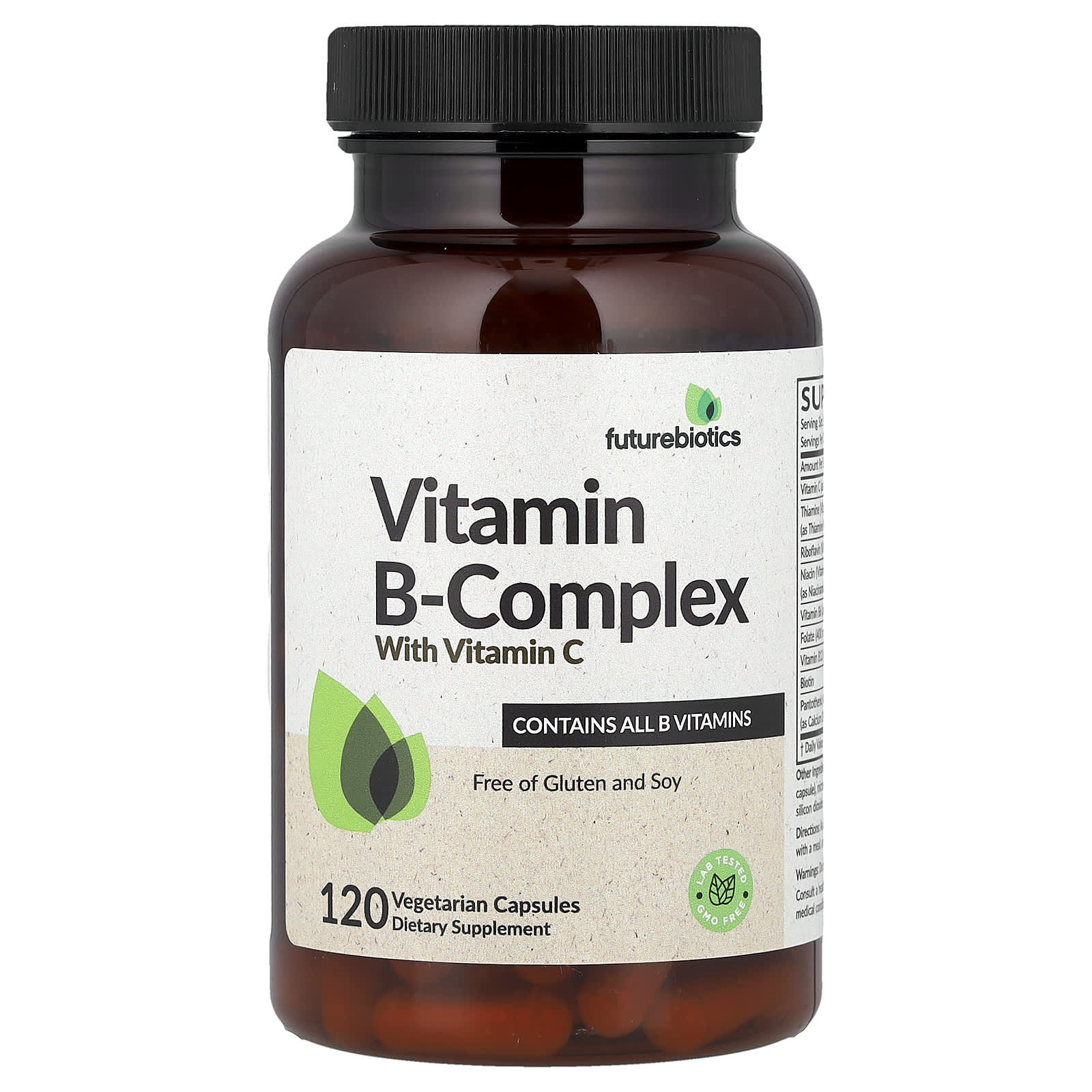 Futurebiotics Vitamin B-Complex with Vitamin C – 120 gélules végétales — Tunisie