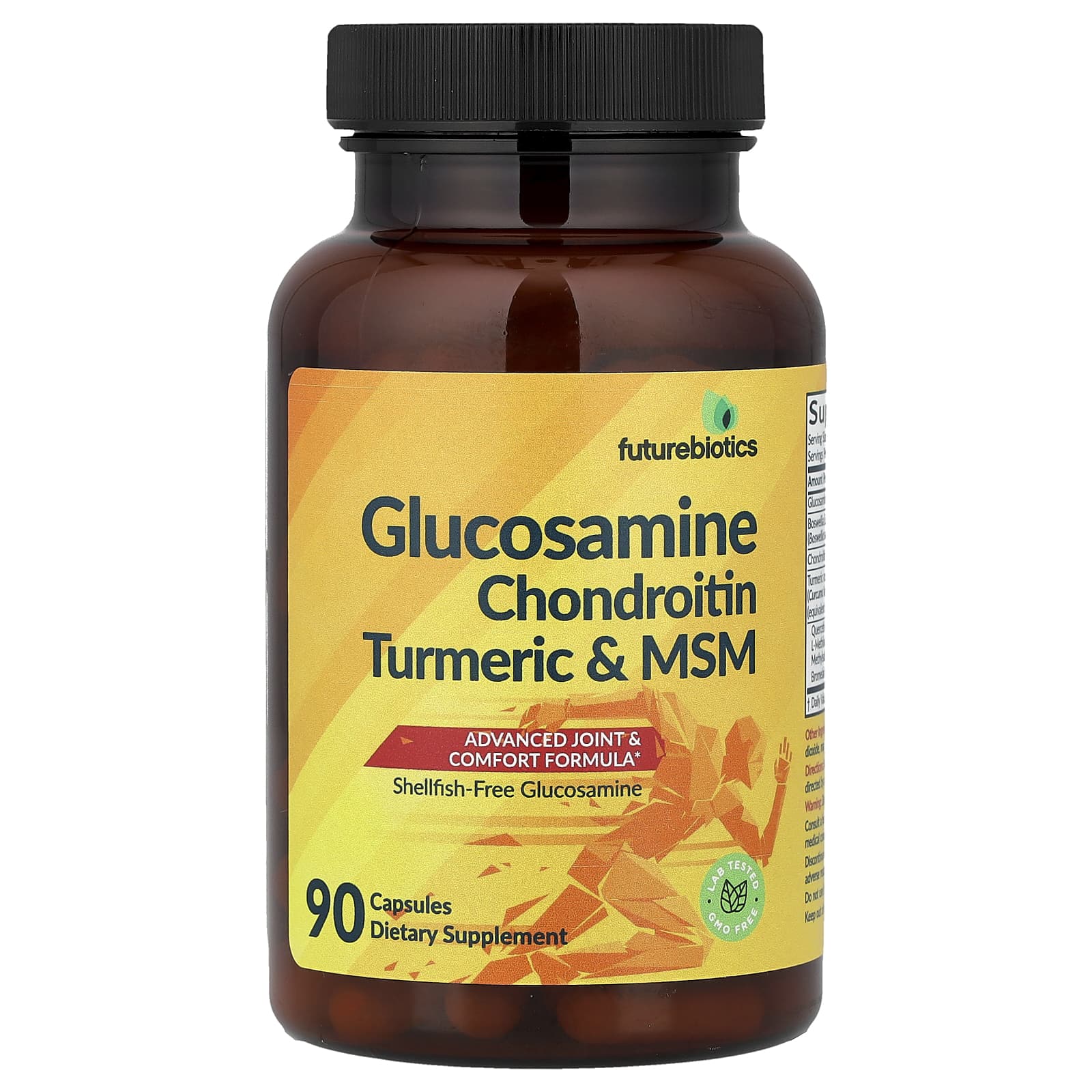 Futurebiotics Glucosamine, Chondroitin, Turmeric & MSM – 90 gélules — Tunisie