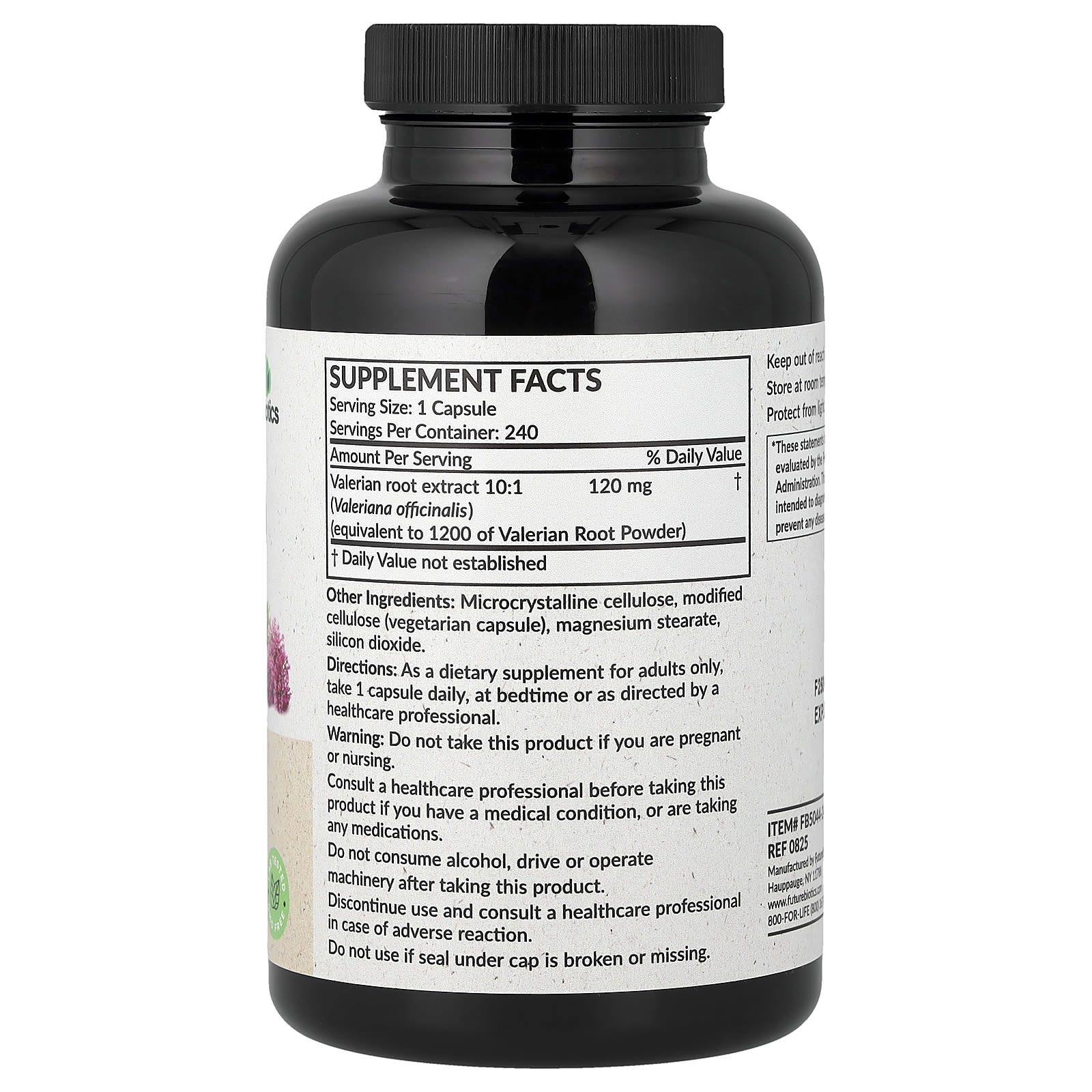 Futurebiotics Valerian Root – 240 gélules végétales — photo 2 sur 2