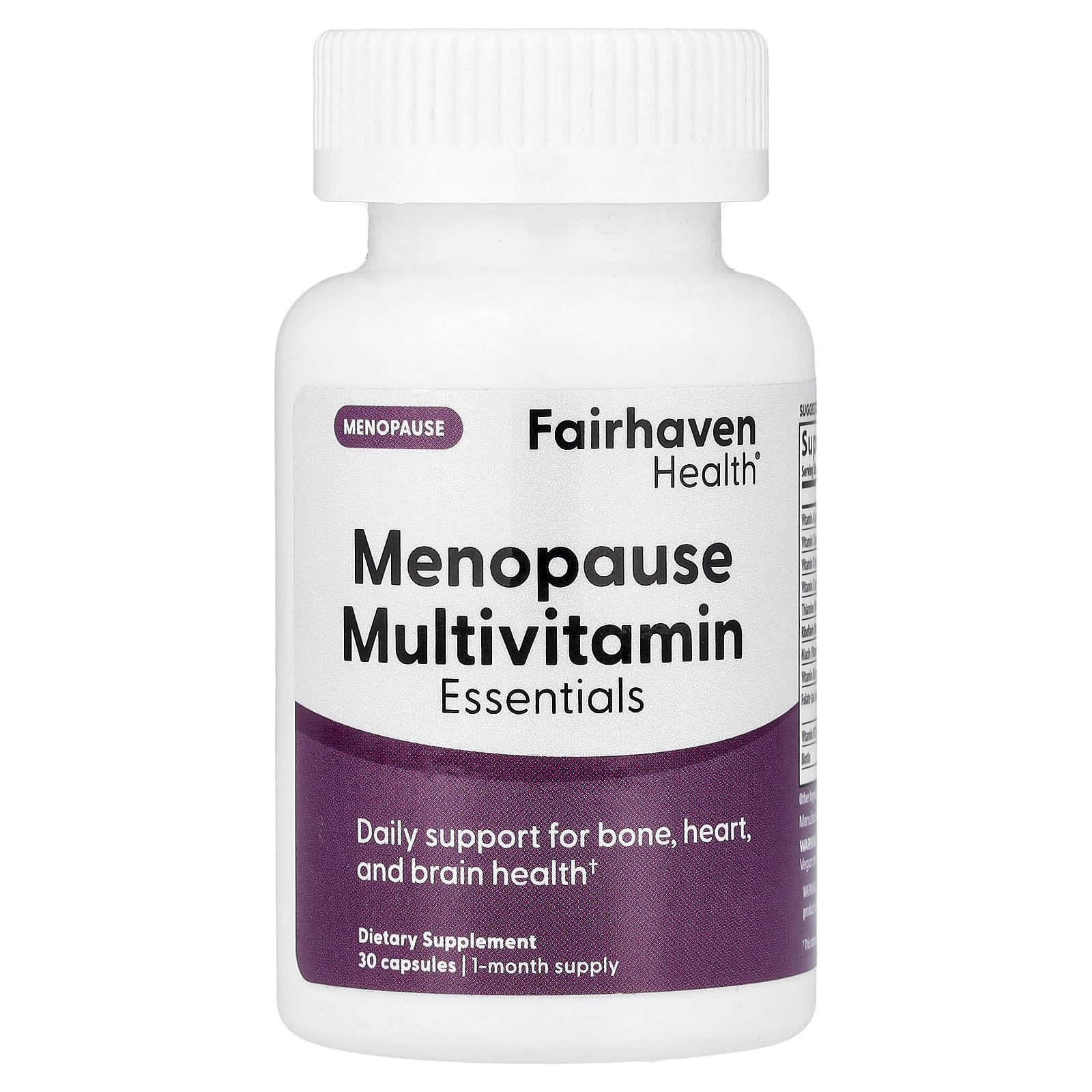 Fairhaven Health Menopause Multivitamin Essentials – 30 gélules — Tunisie
