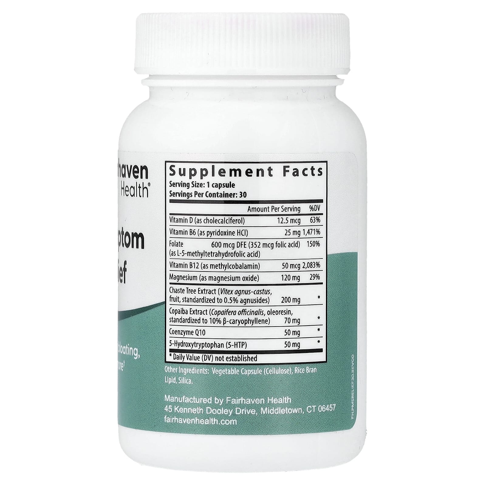 Fairhaven Health Multi-Symptom PMS Relief – 30 gélules — photo 2 sur 2