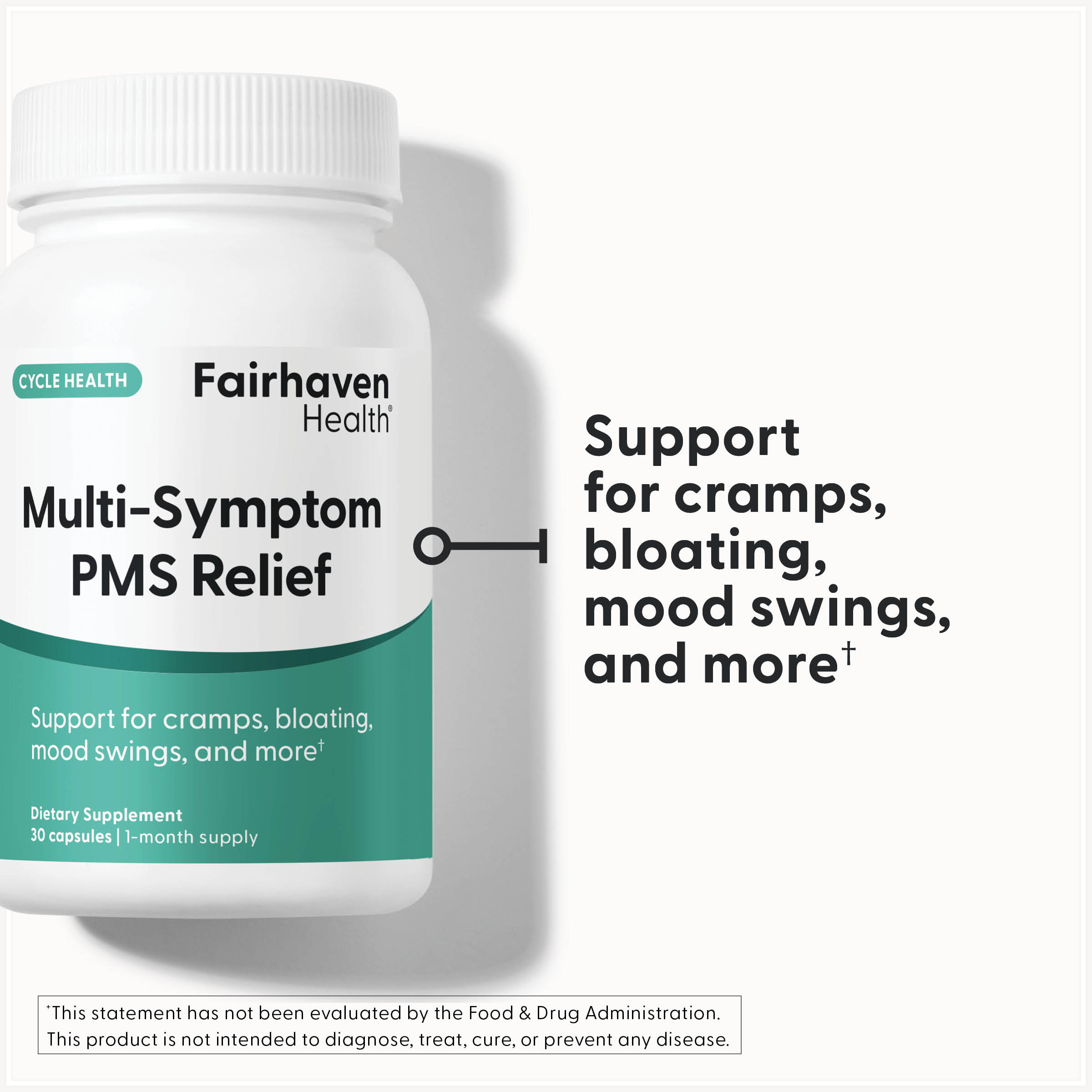 Fairhaven Health Multi-Symptom PMS Relief – 30 gélules — étiquette 1
