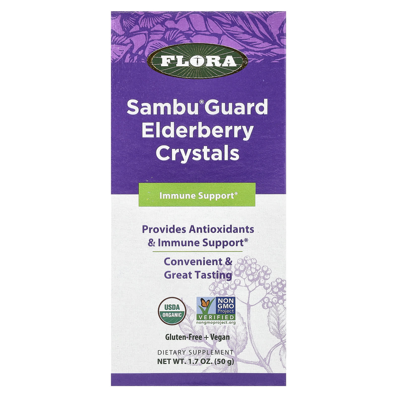 Flora Sambu Guard Elderberry Crystals – Sambu Guard Elderberry Crystals – 50 g — Tunisie