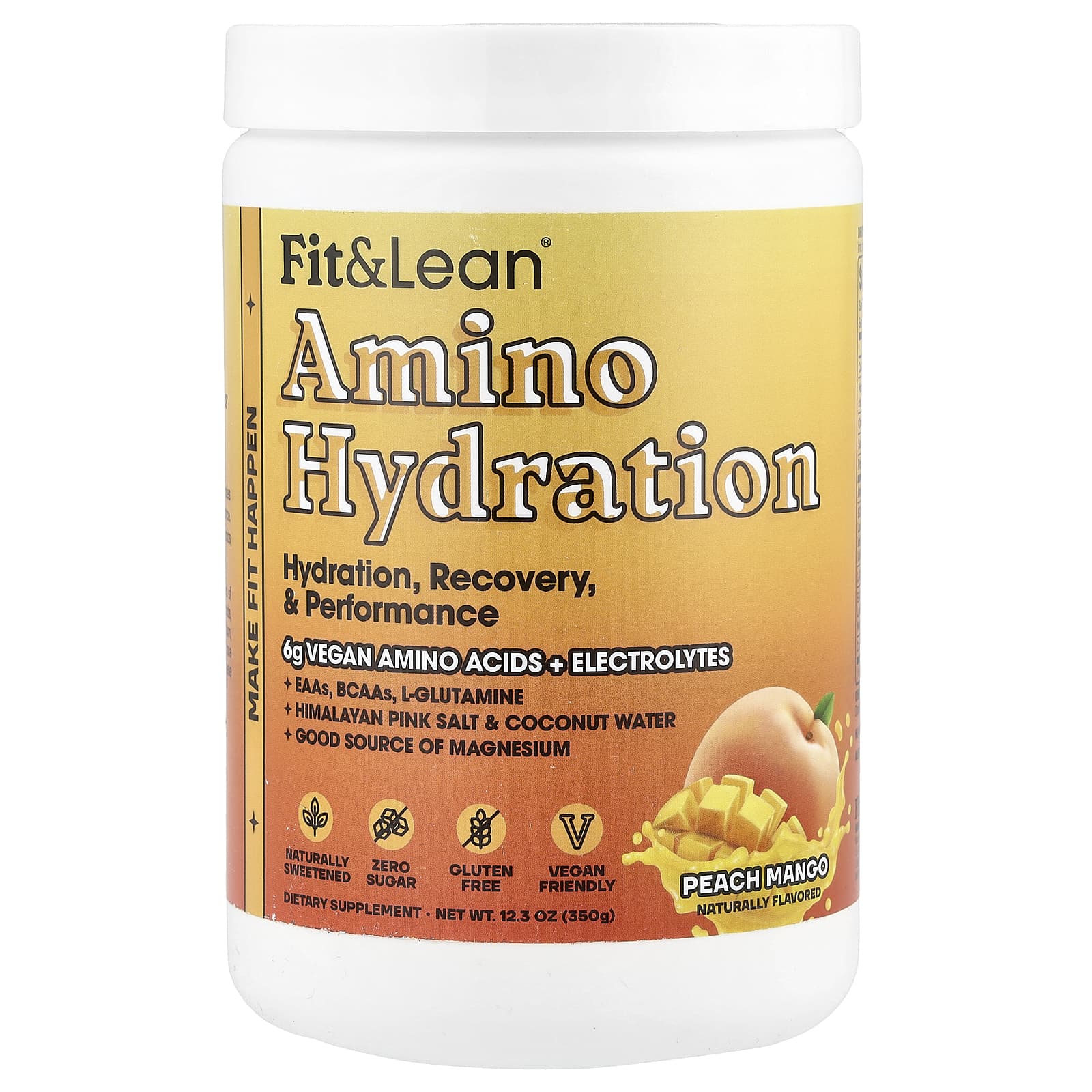 Fit & Lean Amino Hydration – Peach Mango – 350 g — Tunisie