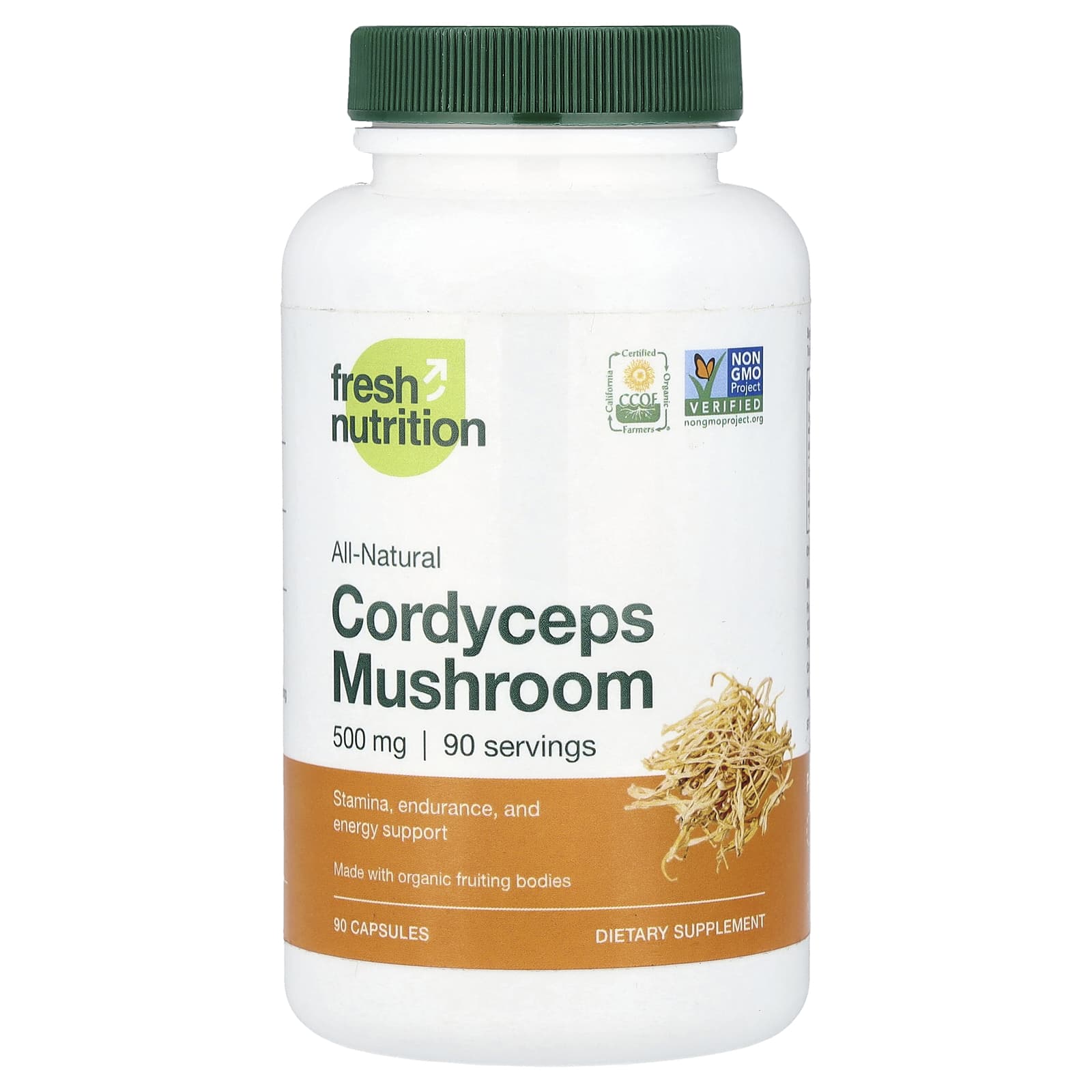 Fresh Nutrition Cordyceps Mushroom – 90 gélules — Tunisie