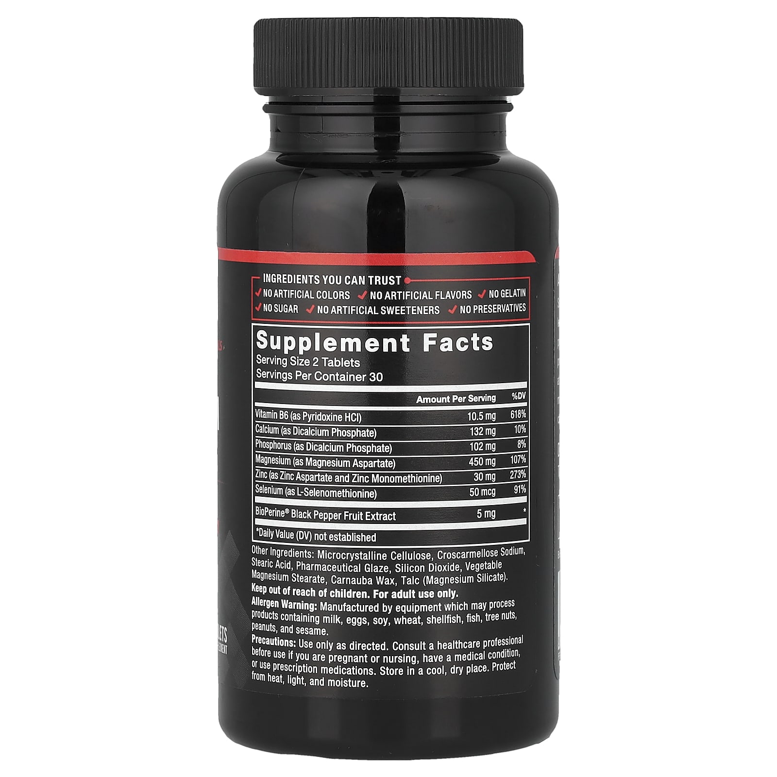 Force Factor Fundamentals, Zinc Magnesium Aspartate – 60 comprimés — photo 2 sur 2