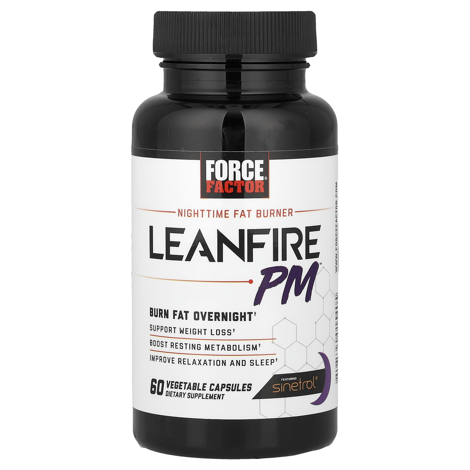 Force Factor LeanFire PM, Nighttime Fat Burner, 60 Vegetable Capsules — Tunisie