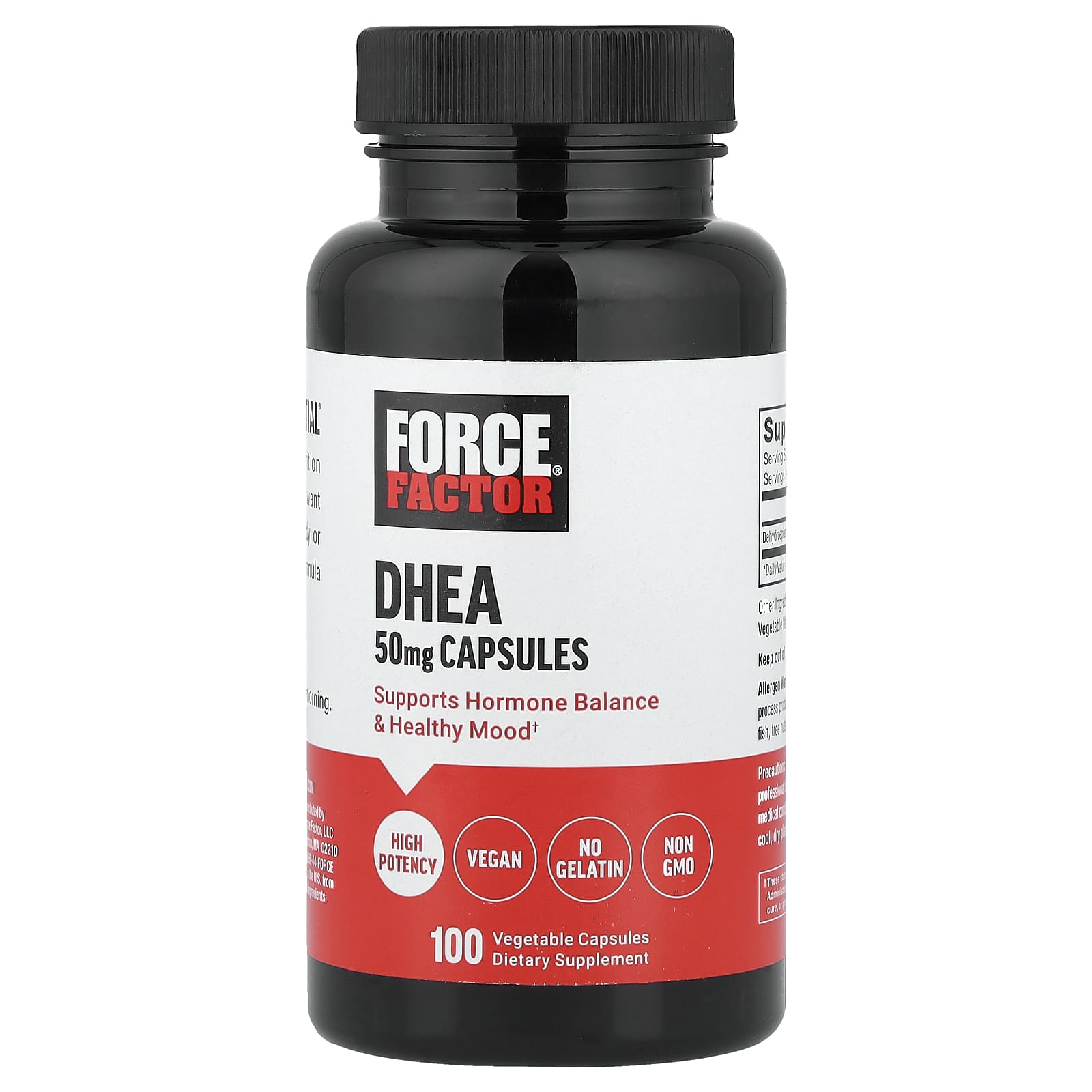 Force Factor DHEA – 50 mg — Tunisie