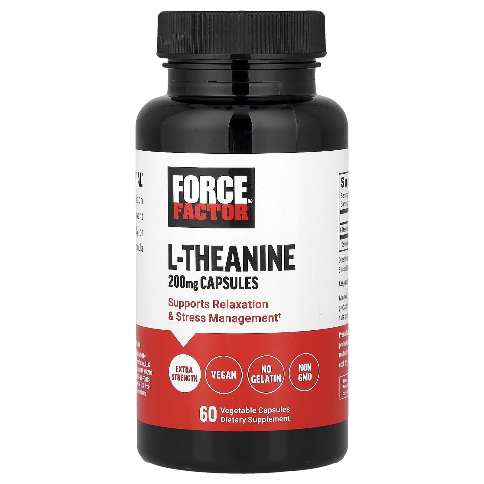 Force Factor L-Theanine – 60 gélules végétales — Tunisie