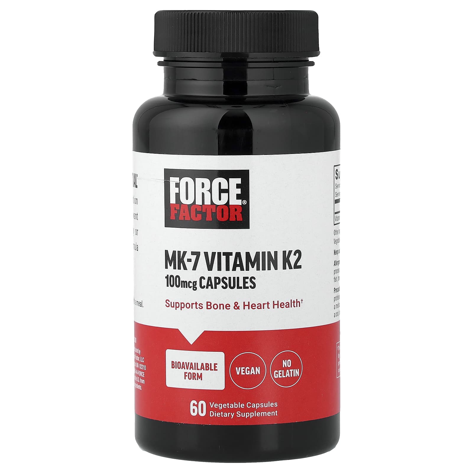 Force Factor MK-7 Vitamin K2 – 100 µg — Tunisie