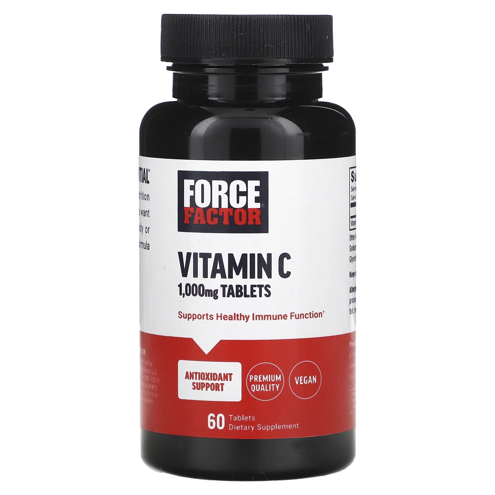 Force Factor Vitamin C – 60 comprimés — Tunisie