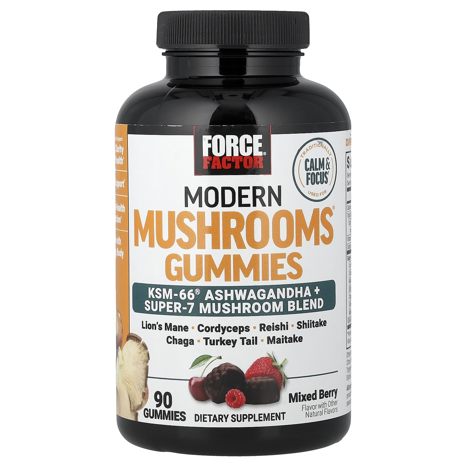 Force Factor Modern Mushrooms Gummies – Mixed Berry – 90 gommes — Tunisie