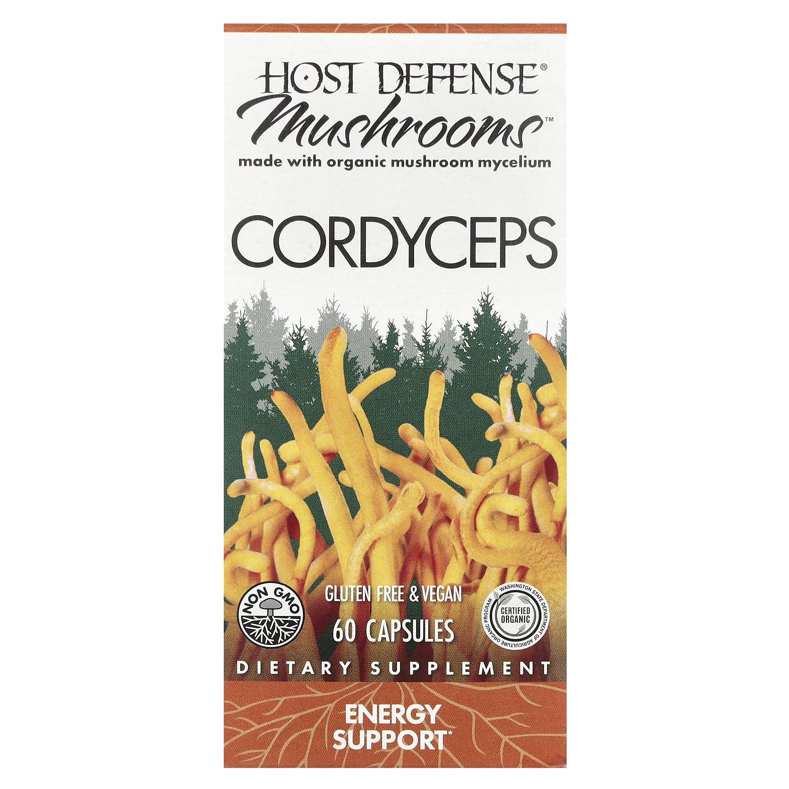 Host Defense Mushrooms, Cordyceps – 60 gélules — Tunisie