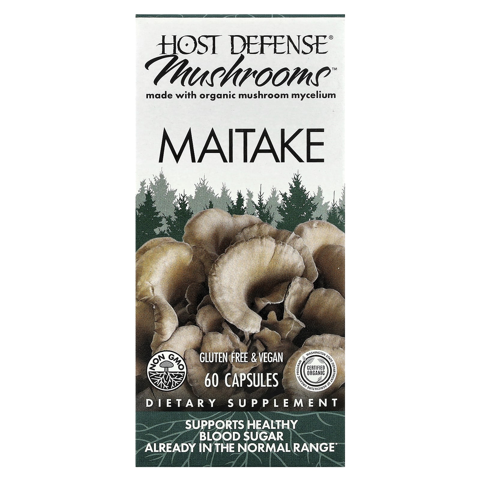 Host Defense Mushrooms, Maitake – 60 gélules — Tunisie