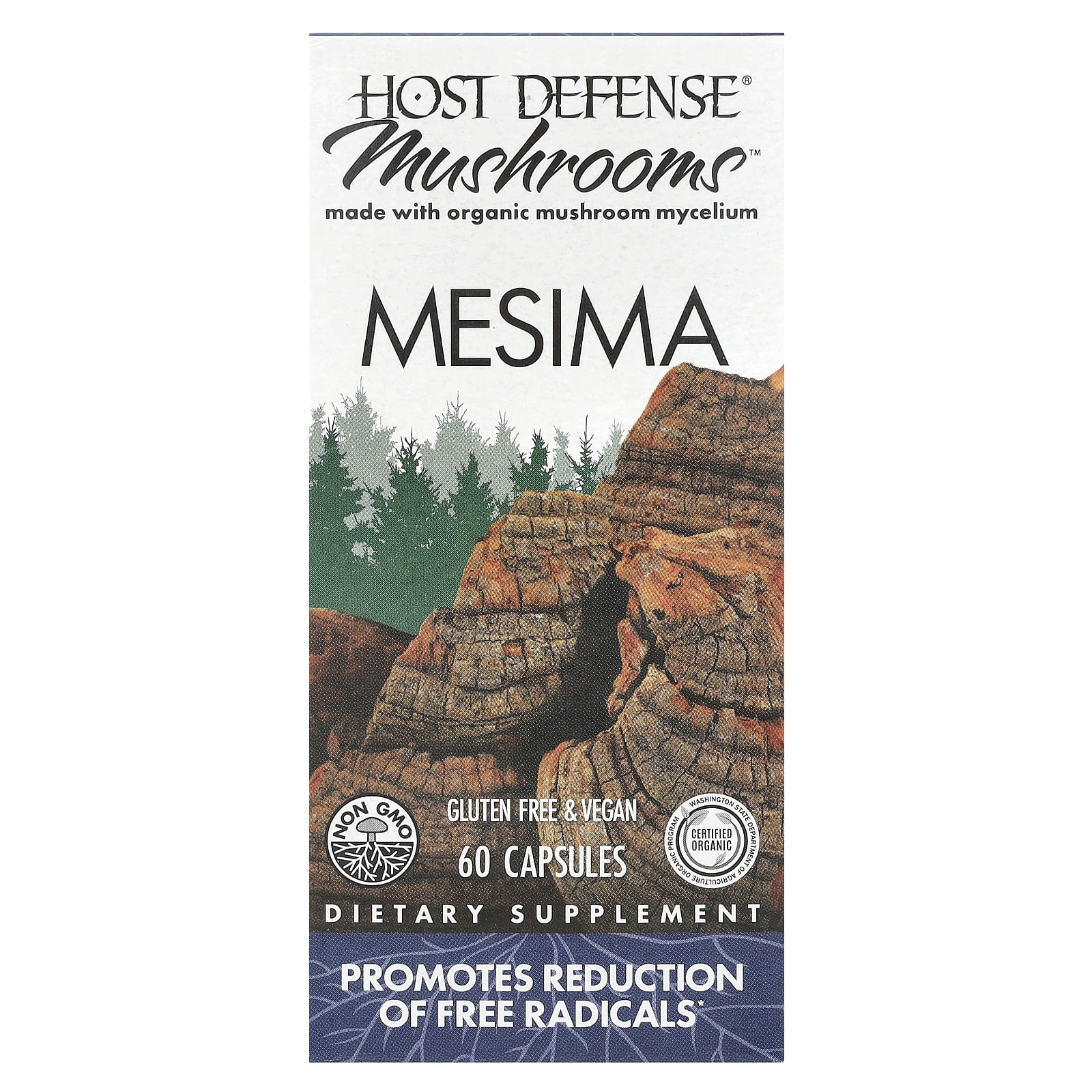 Host Defense Mushrooms, Mesima – 60 gélules — Tunisie