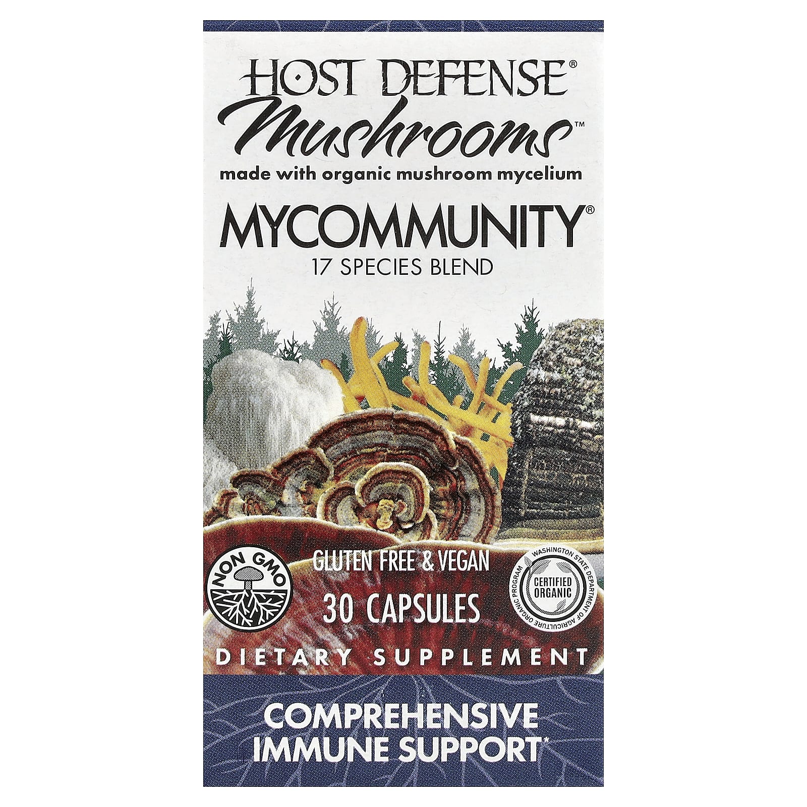 Host Defense Mushrooms, MyCommunity – 30 gélules — Tunisie