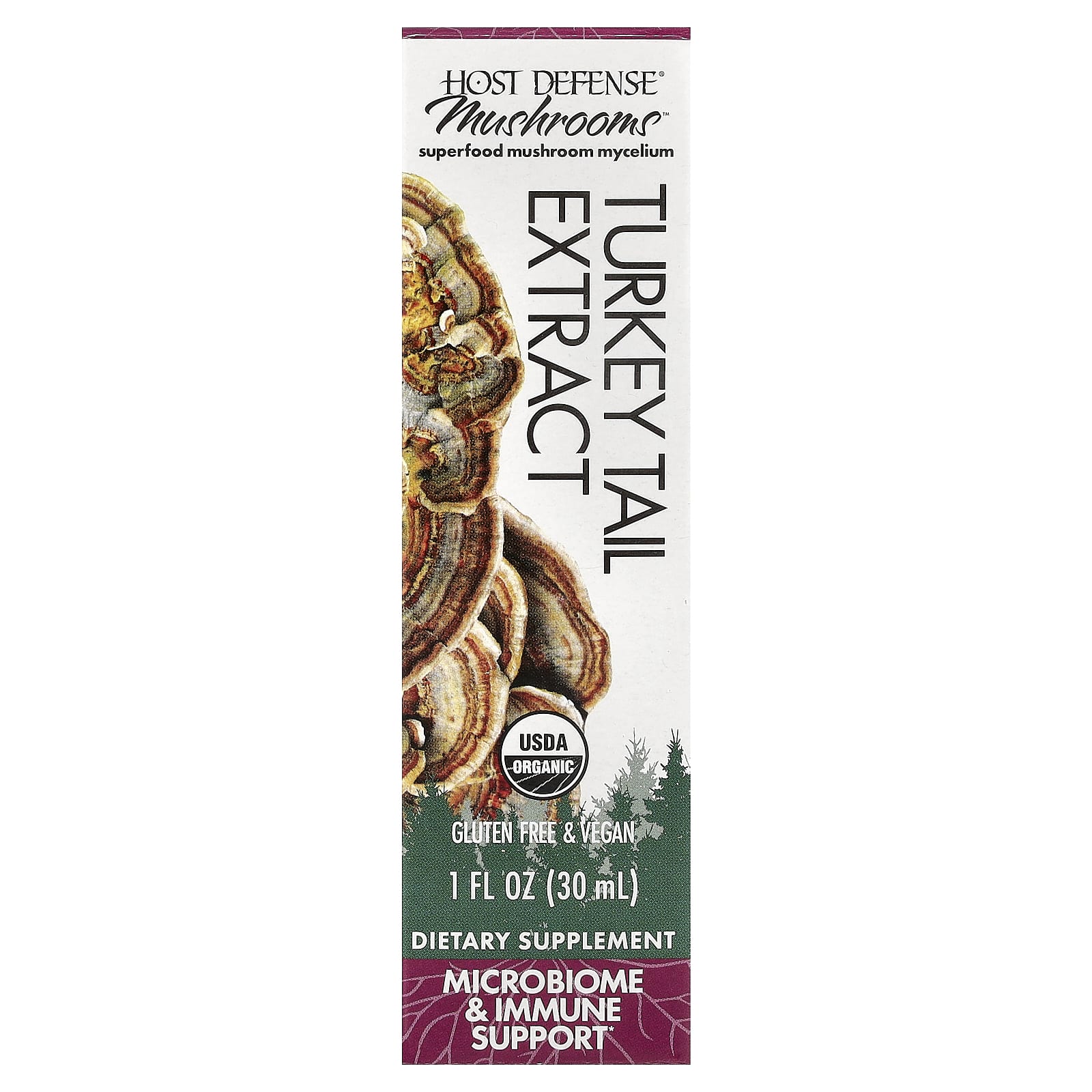 Host Defense Mushrooms, Turkey Tail Extract – 30 ml — Tunisie