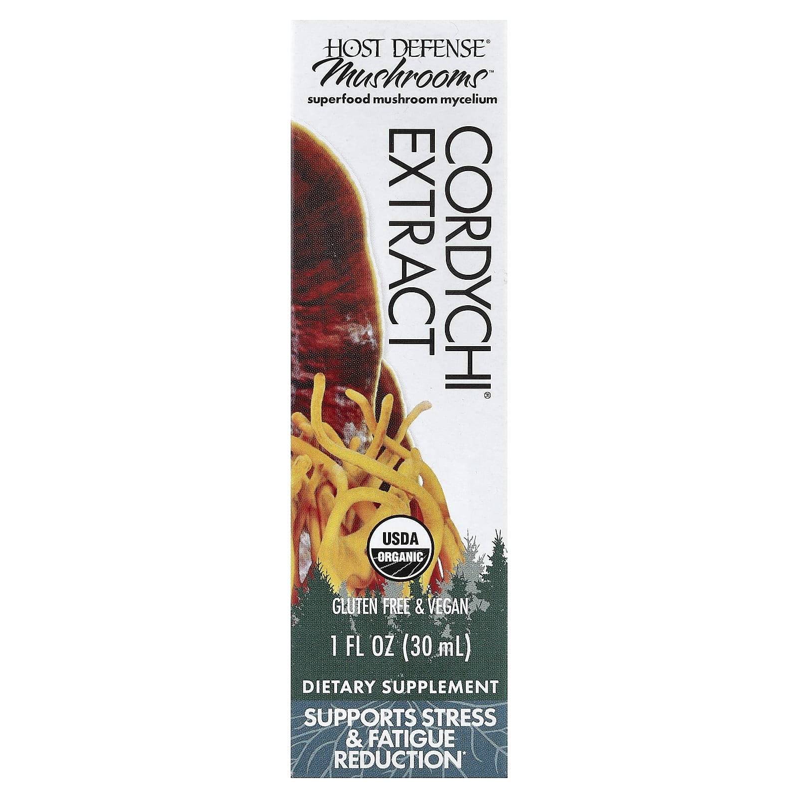 Host Defense Mushrooms, Cordychi Extract – 30 ml — Tunisie